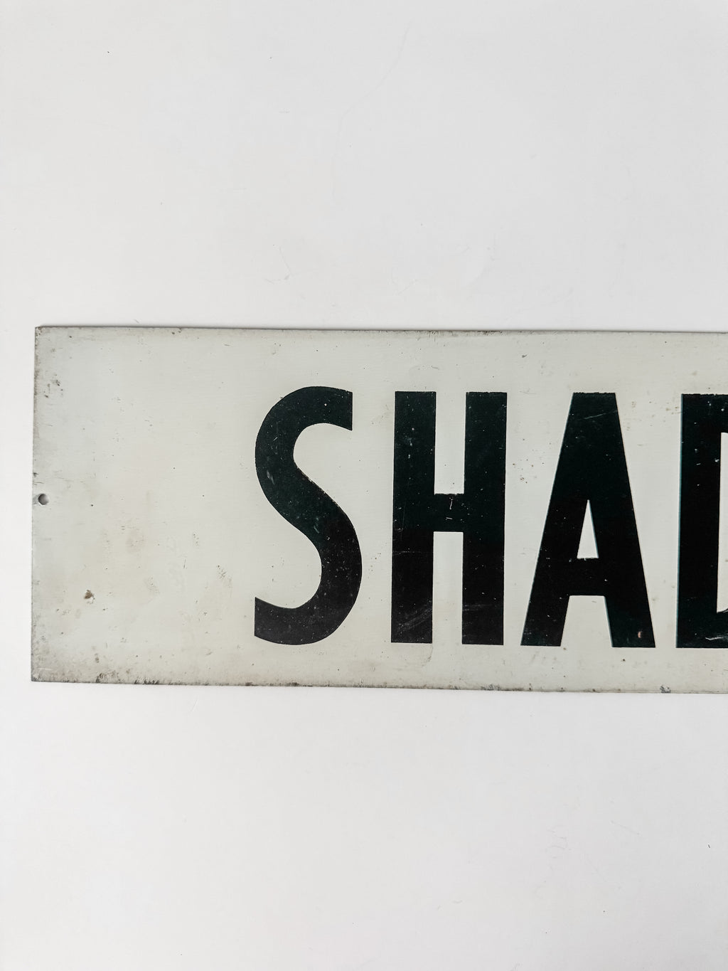 Vintage Metal Shade Tree Nursery Sign