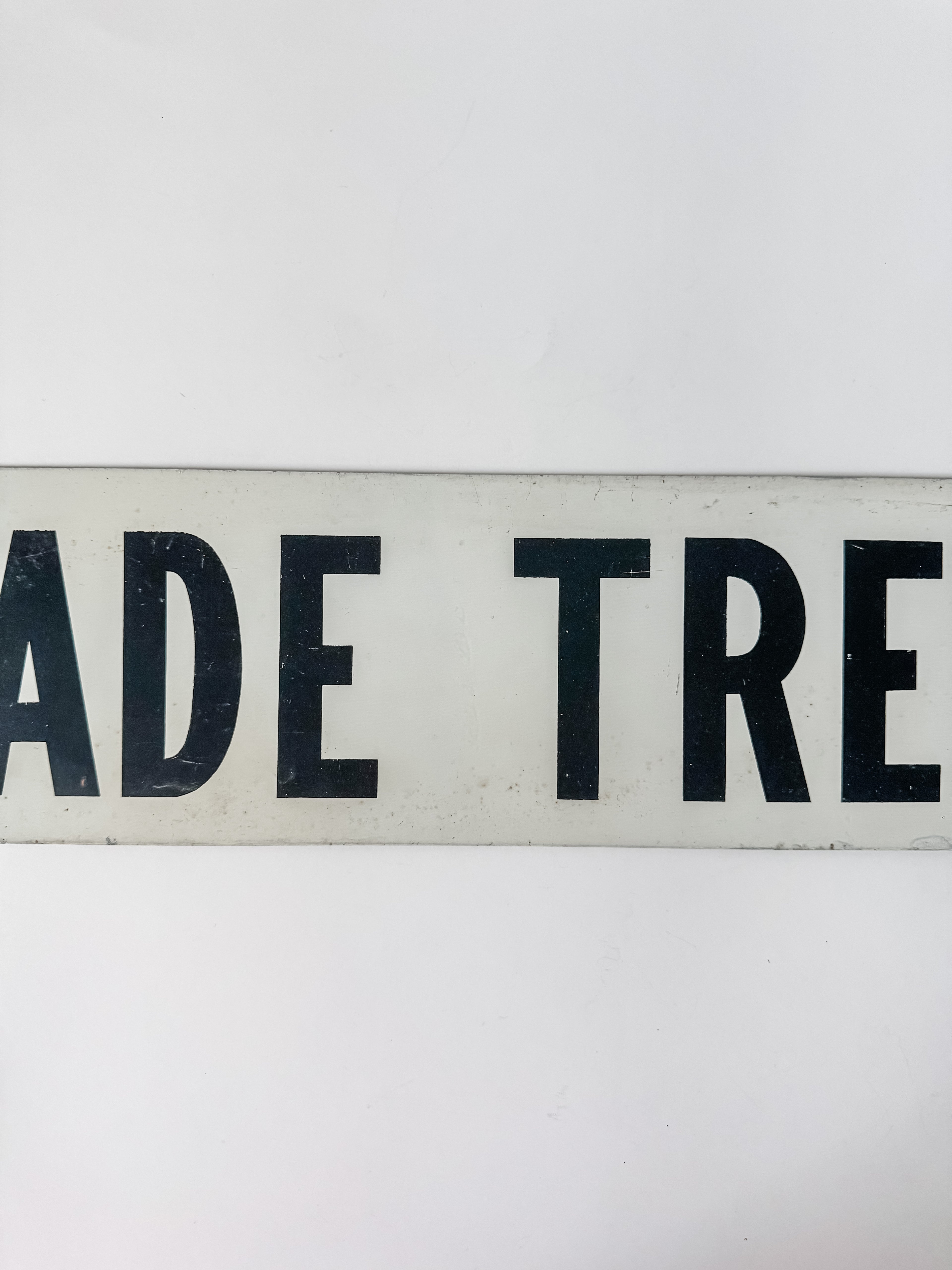 Vintage Metal Shade Tree Nursery Sign