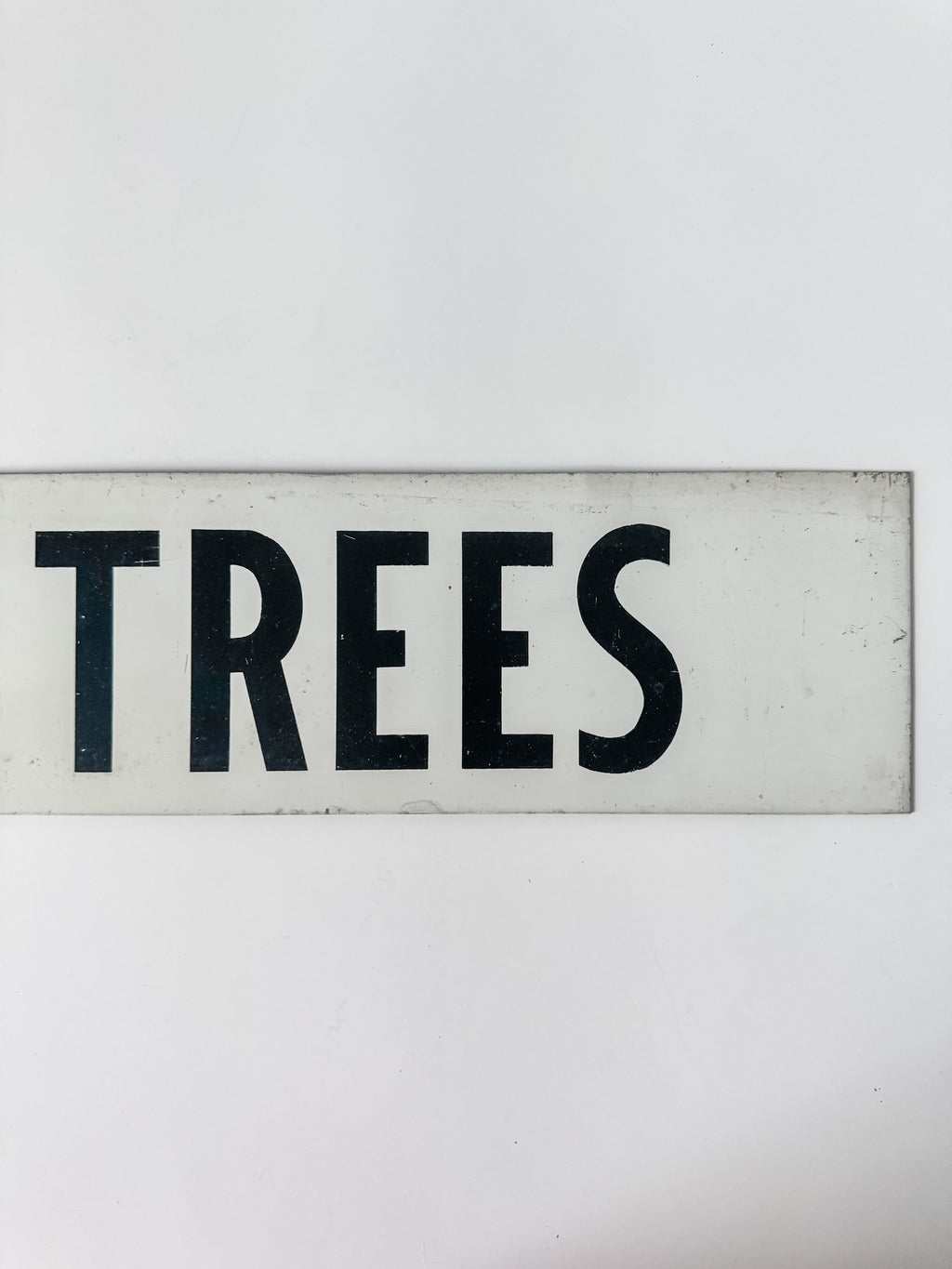 Vintage Metal Shade Tree Nursery Sign