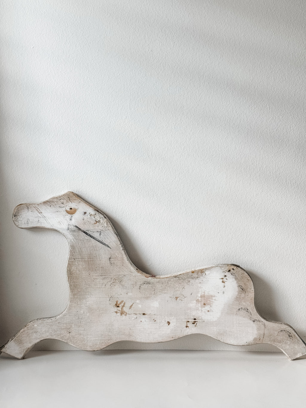 Wood Folk Art Painted Horse