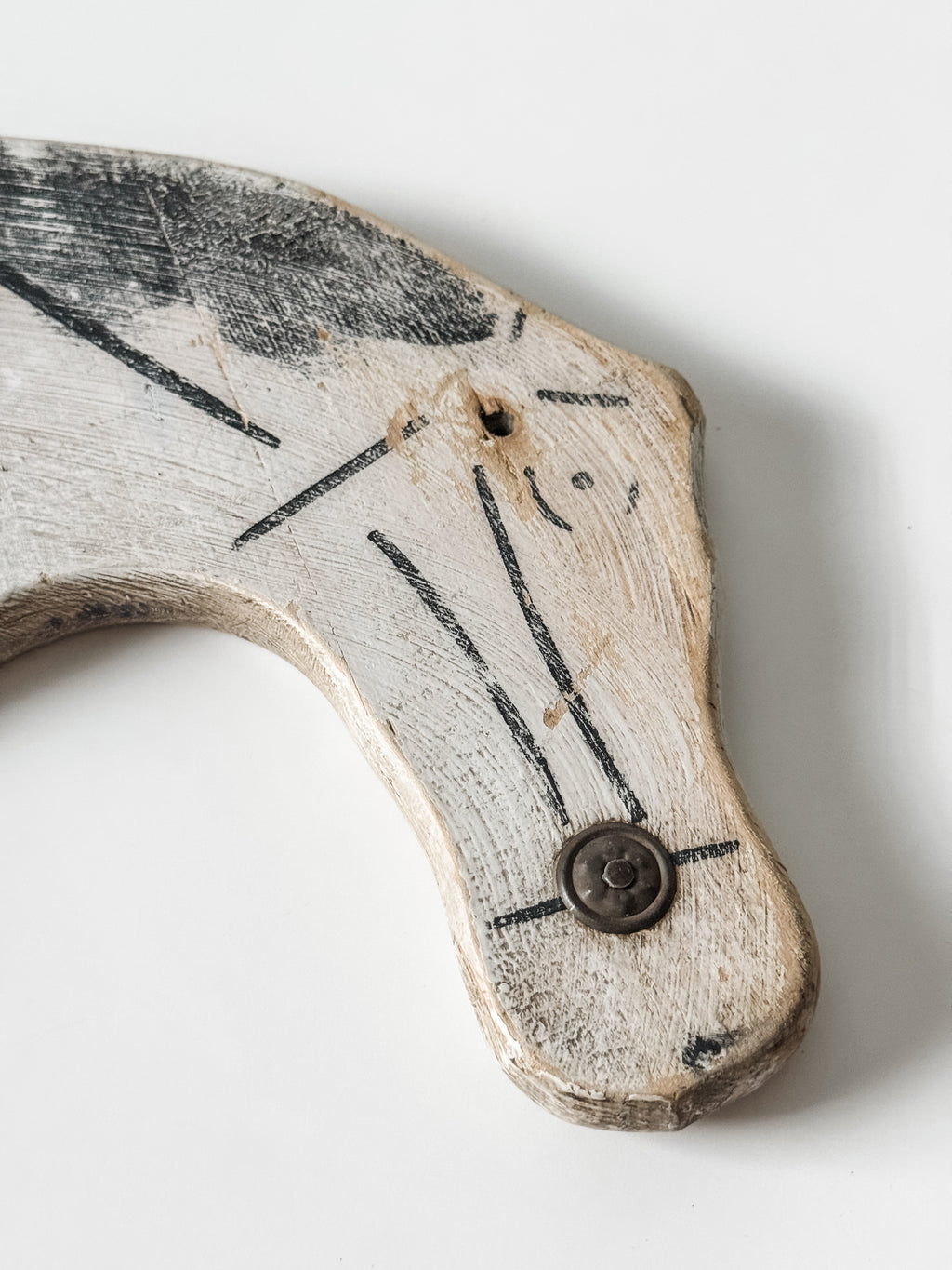 Wood Folk Art Painted Horse