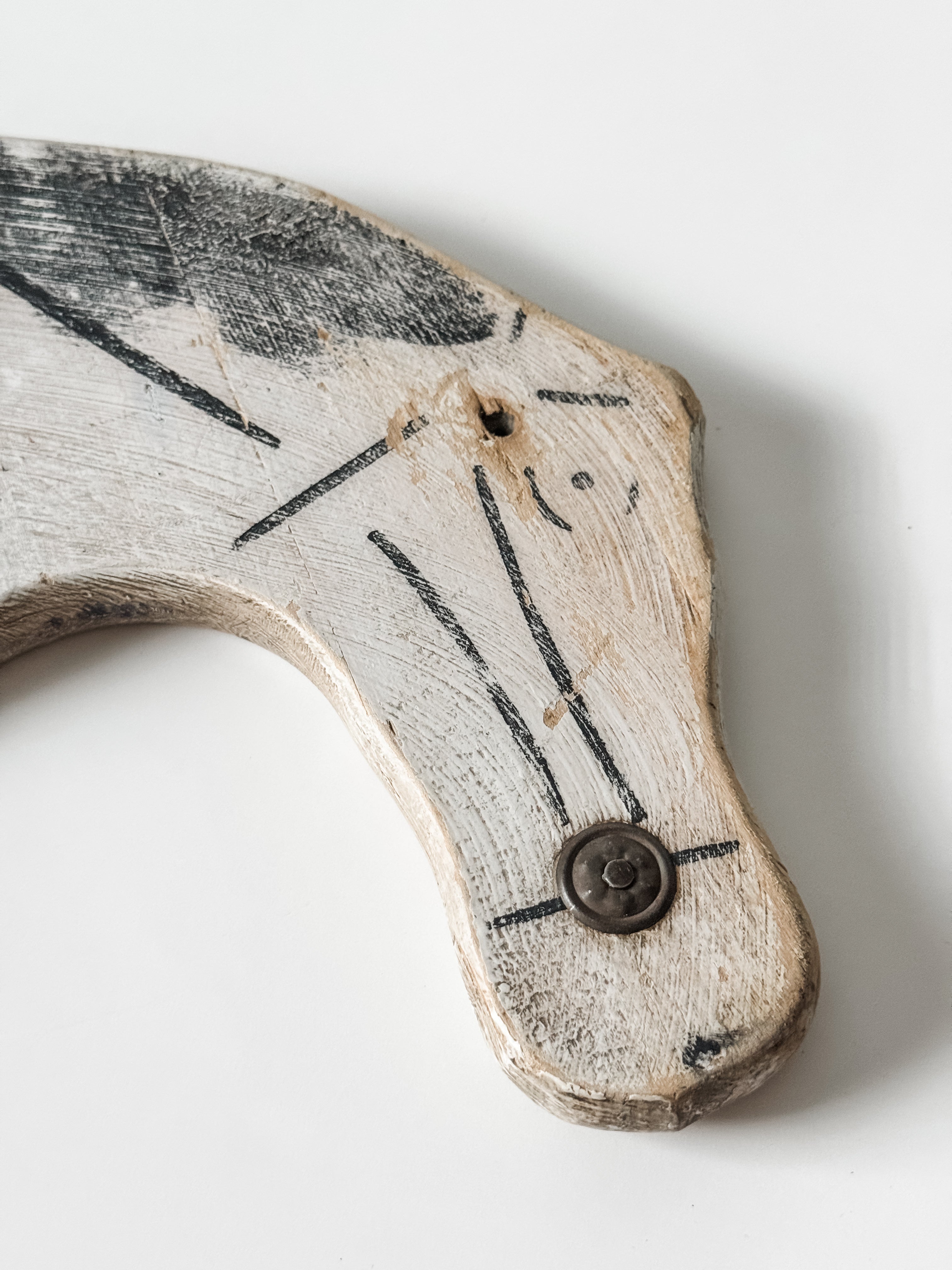 Wood Folk Art Painted Horse