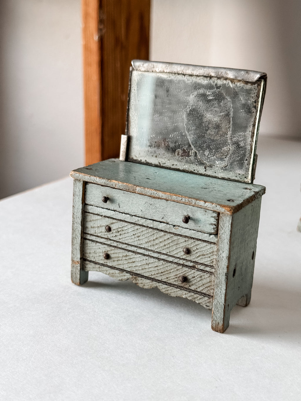 Amazing Antique Wood Doll Furniture