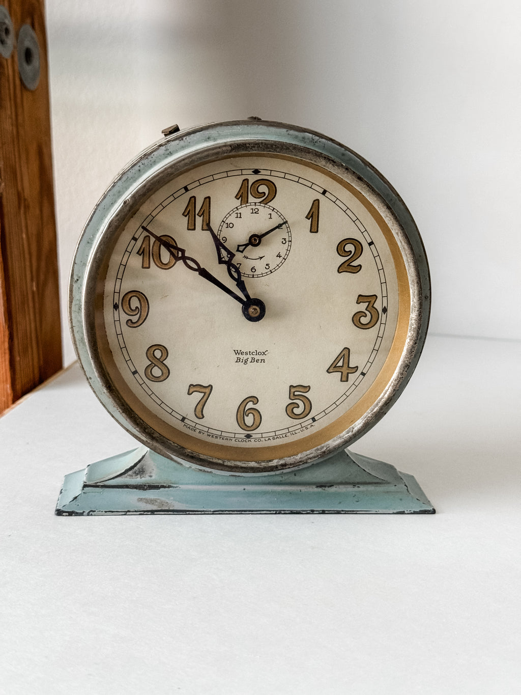 Antique 1923 Powder Blue Big Ben Clock