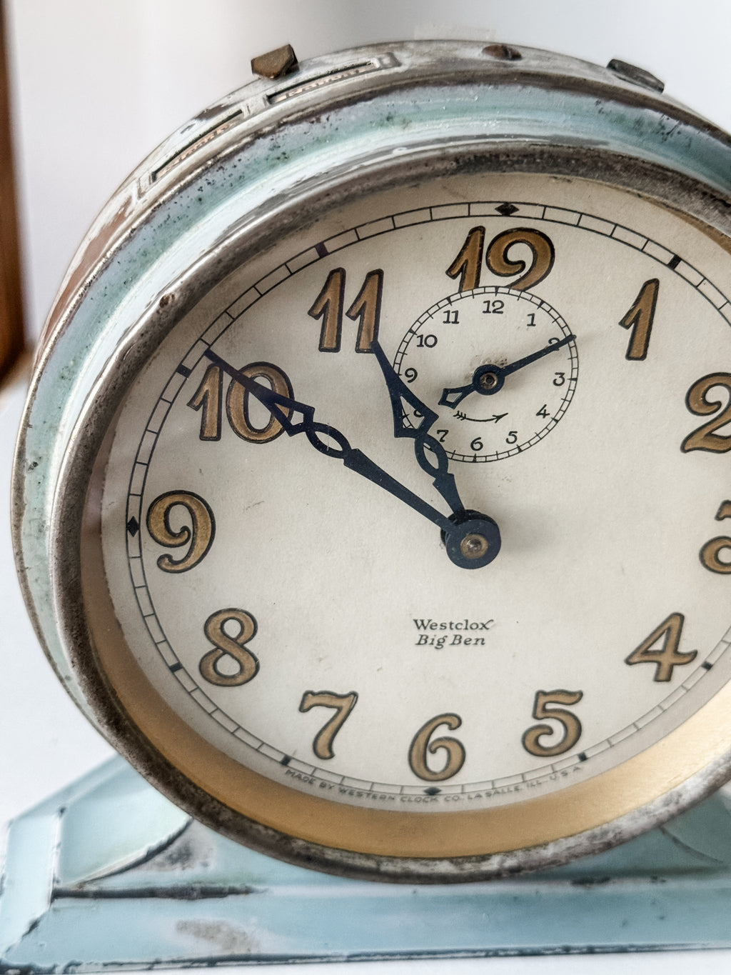 Antique 1923 Powder Blue Big Ben Clock