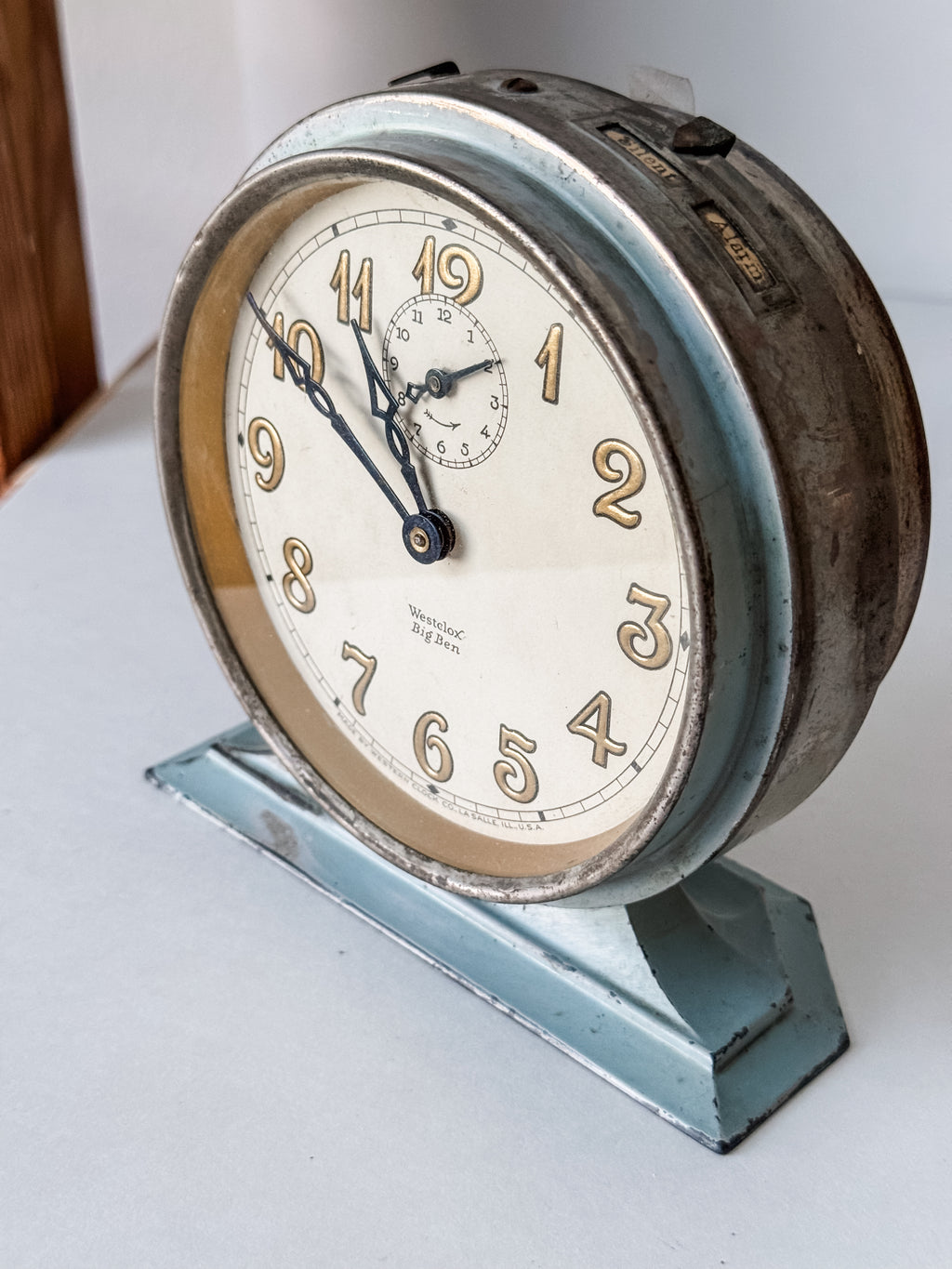 Antique 1923 Powder Blue Big Ben Clock