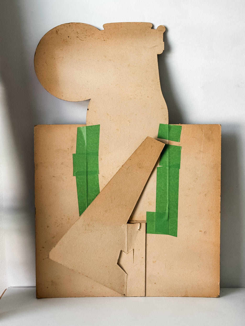 Vintage French Cardboard Store Display For L'Ideale Jars