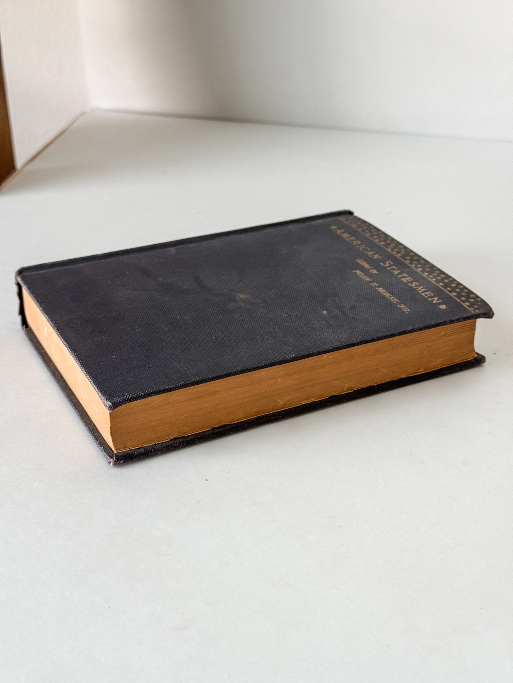 Antique American Statesmen Navy Blue Book With Gold Stars