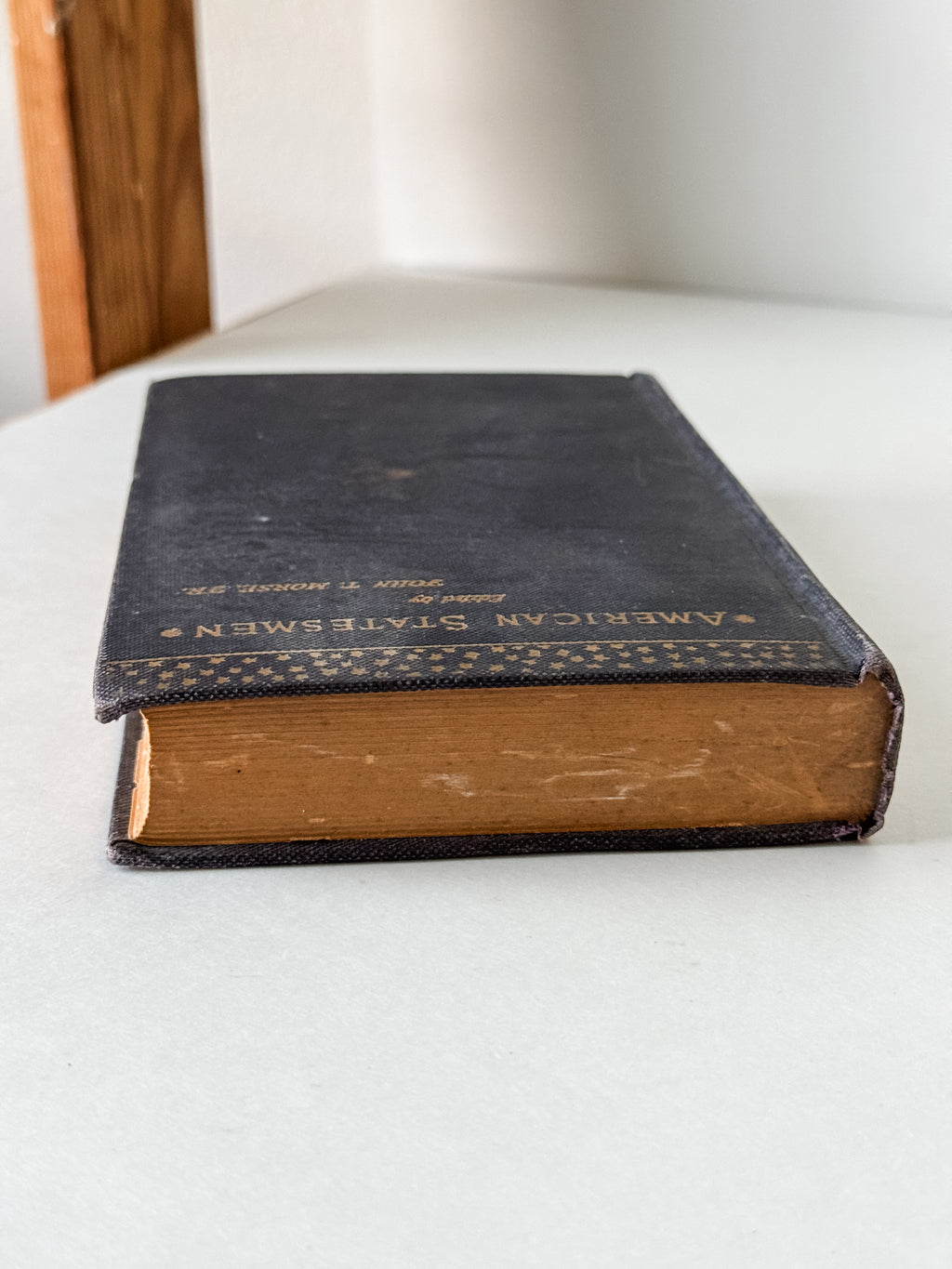 Antique American Statesmen Navy Blue Book With Gold Stars
