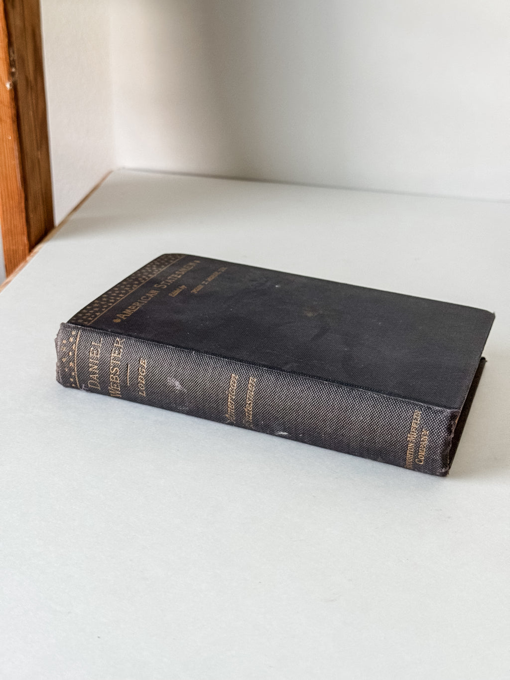 Antique American Statesmen Navy Blue Book With Gold Stars