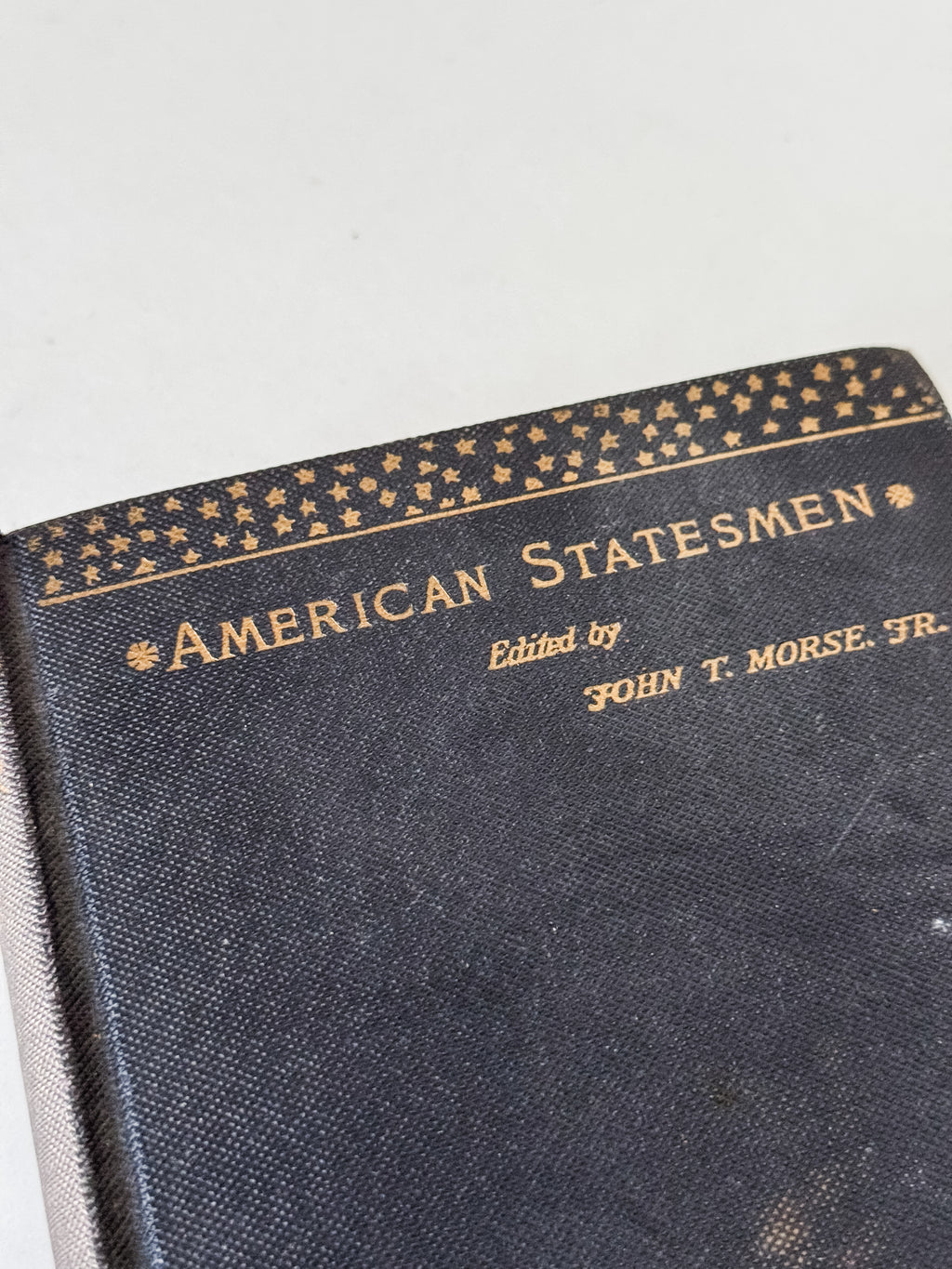 Antique American Statesmen Navy Blue Book With Gold Stars