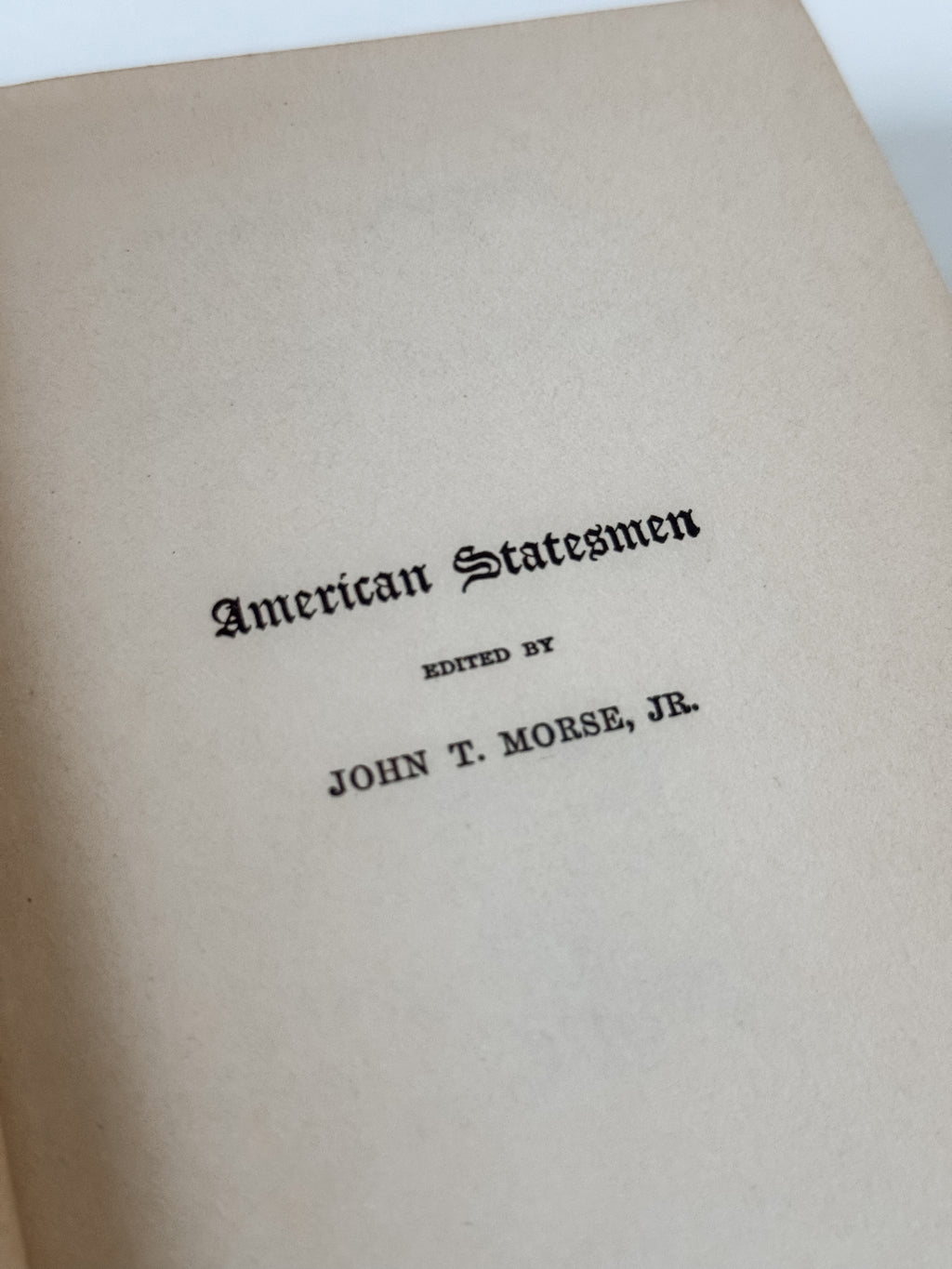 Antique American Statesmen Navy Blue Book With Gold Stars