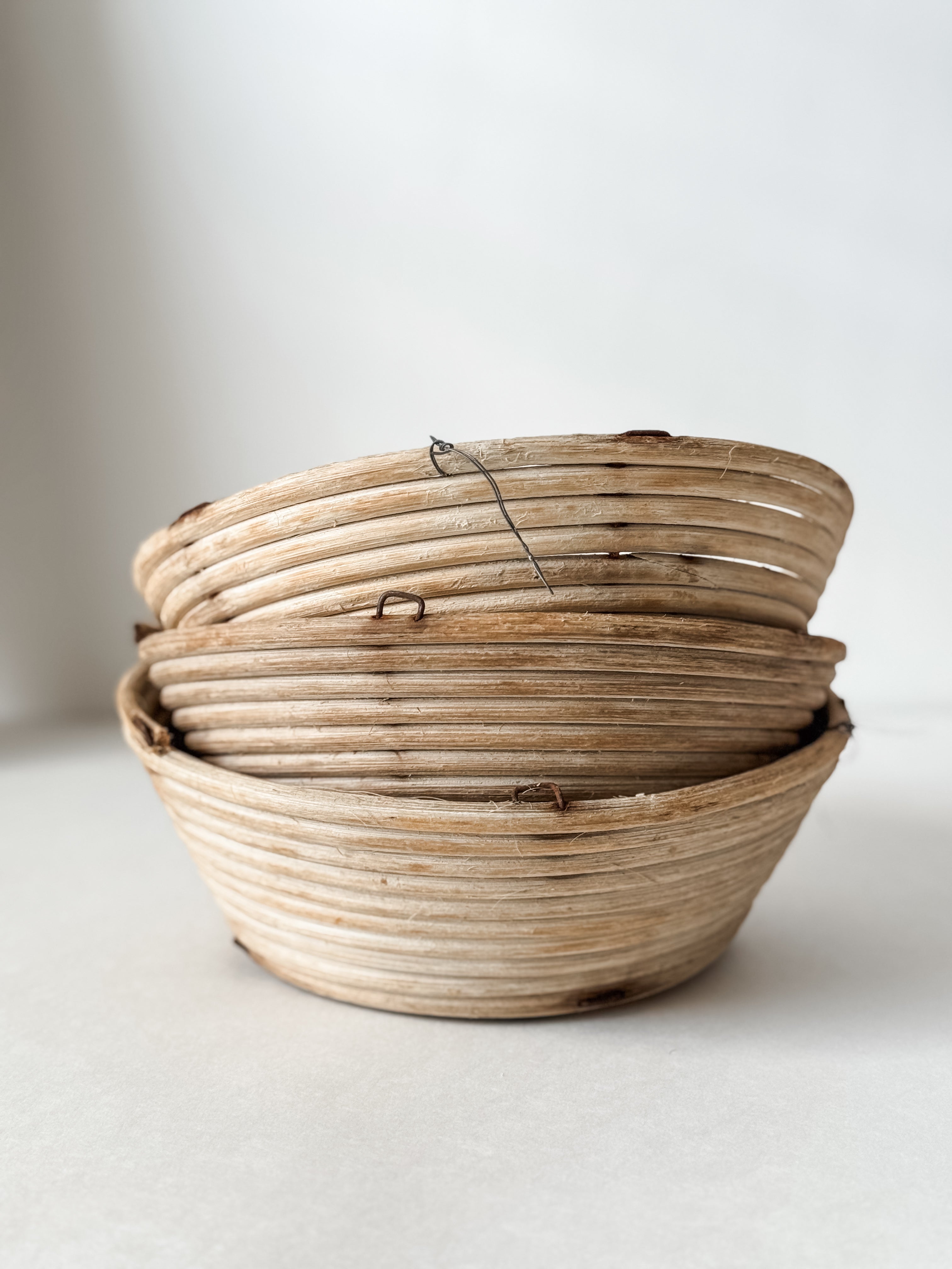 Vintage French Banneton Proofing Basket