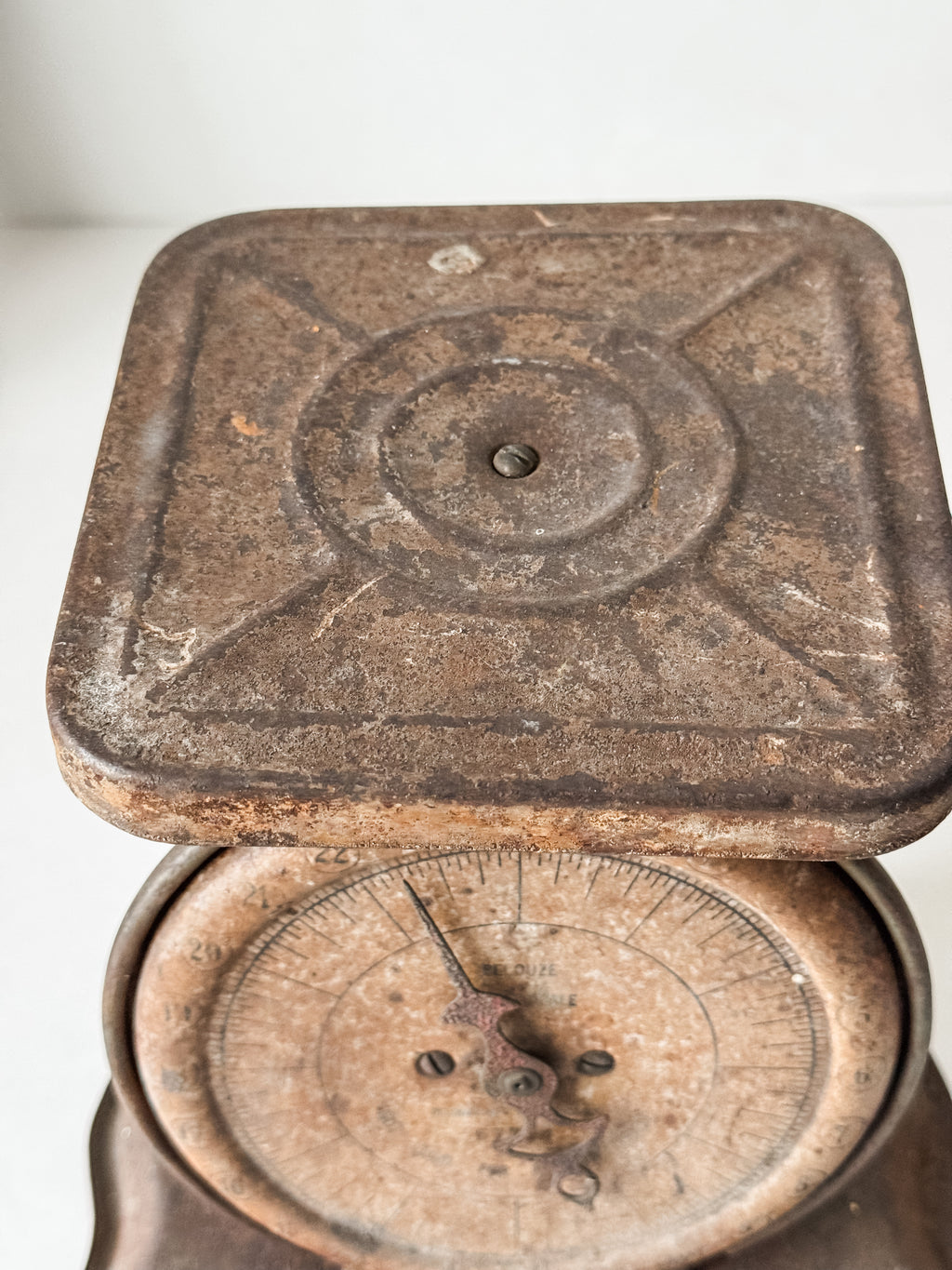 Fabulous Old Rusty Pelouze Scale