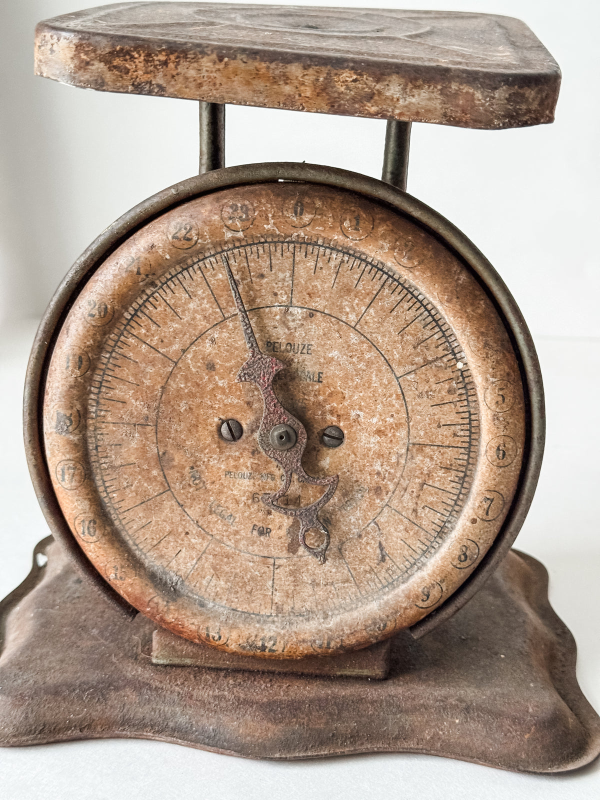 Fabulous Old Rusty Pelouze Scale