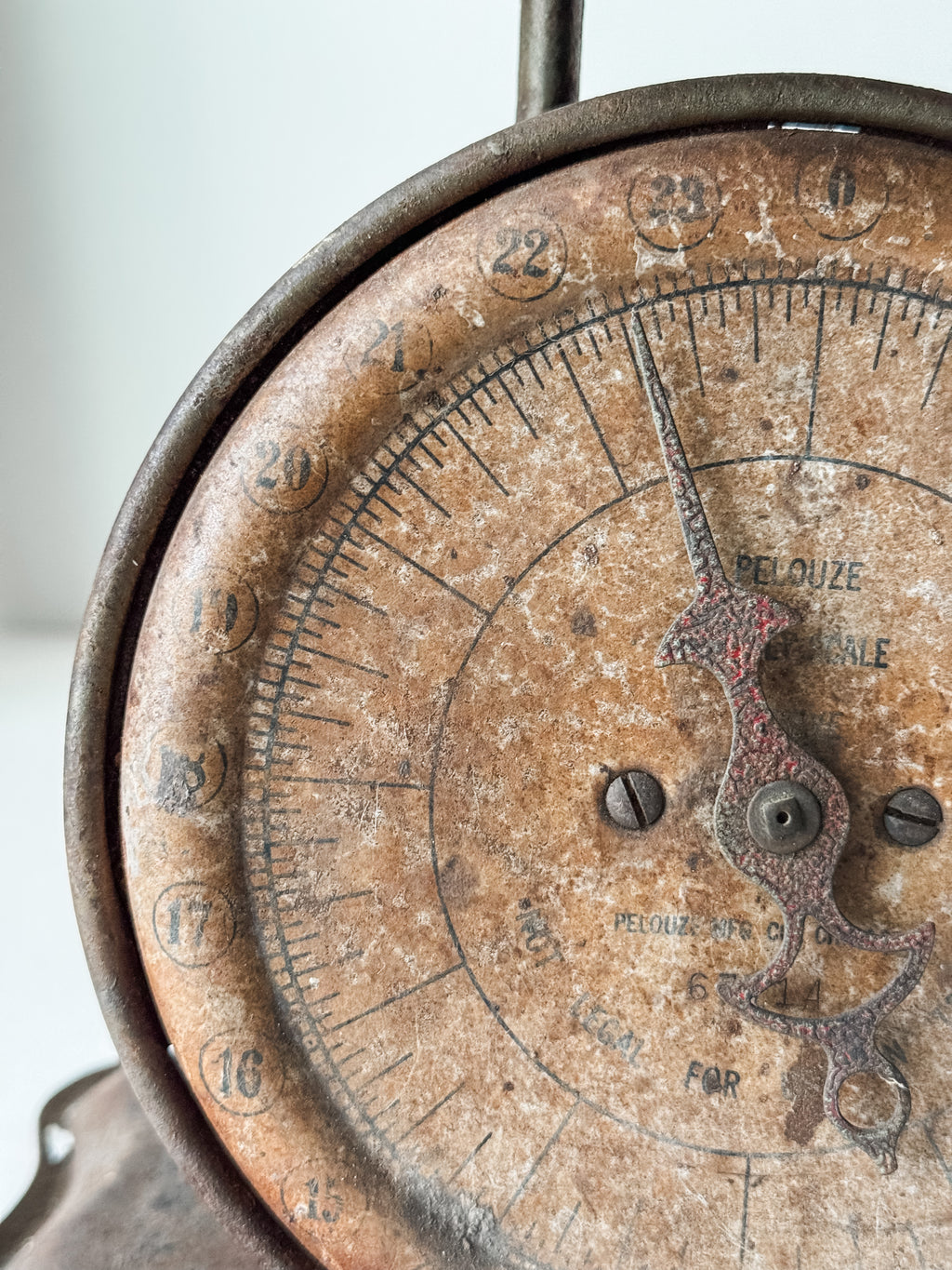 Fabulous Old Rusty Pelouze Scale