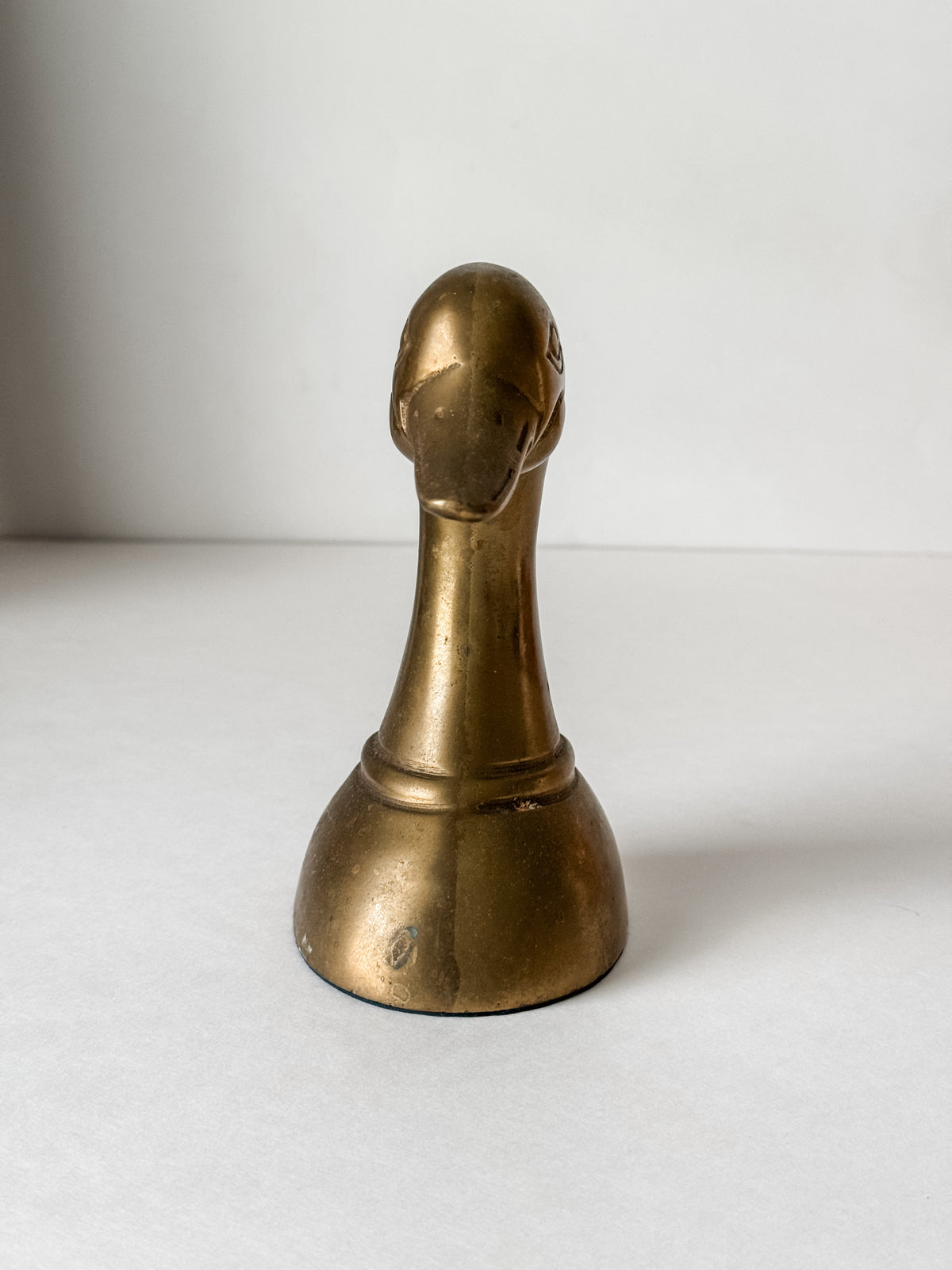 Vintage Brass Duck Bookend