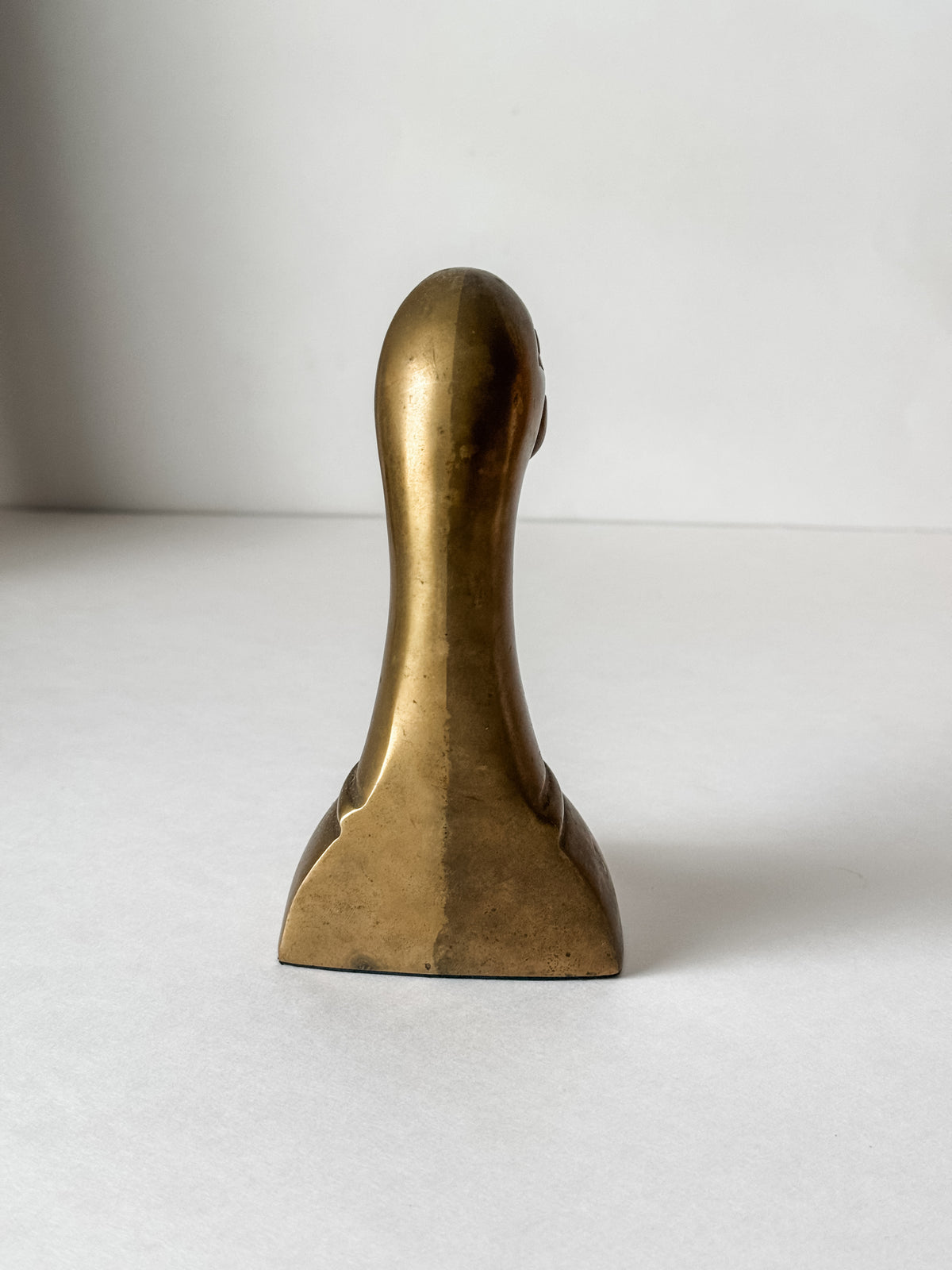 Vintage Brass Duck Bookend