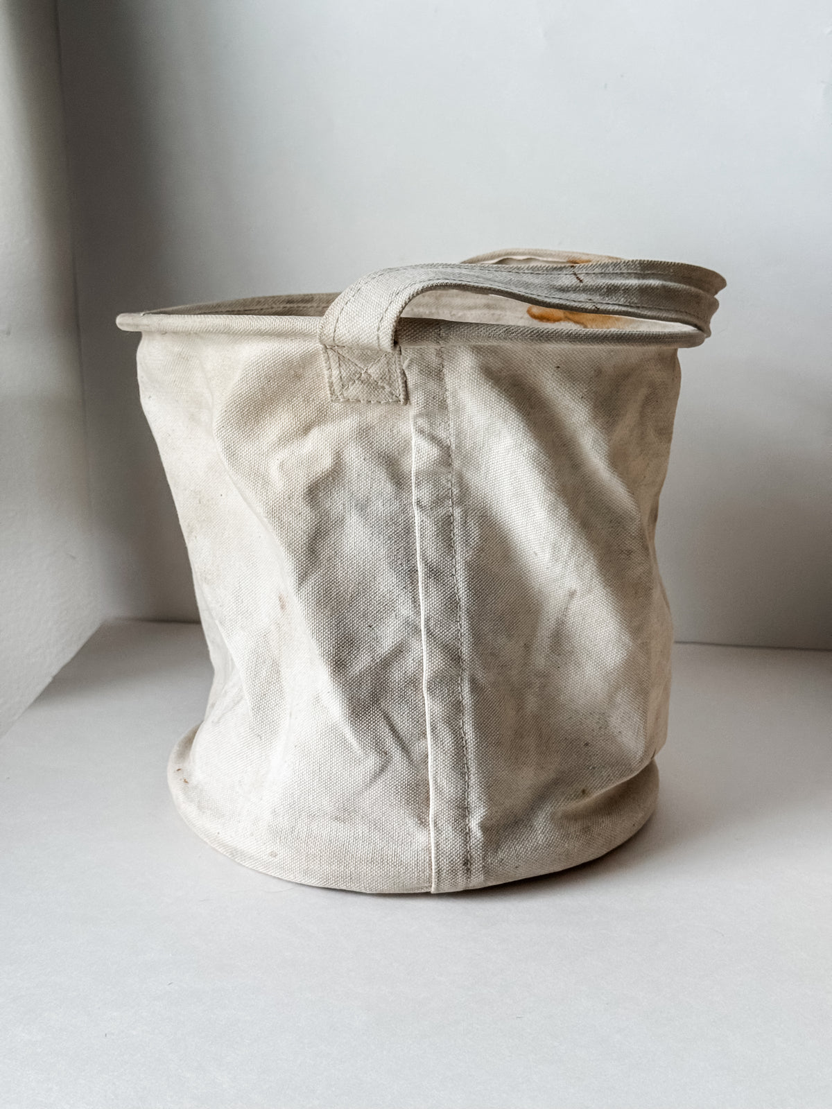 Amazing Vintage Canvas Tote With Dried Rose Bundle