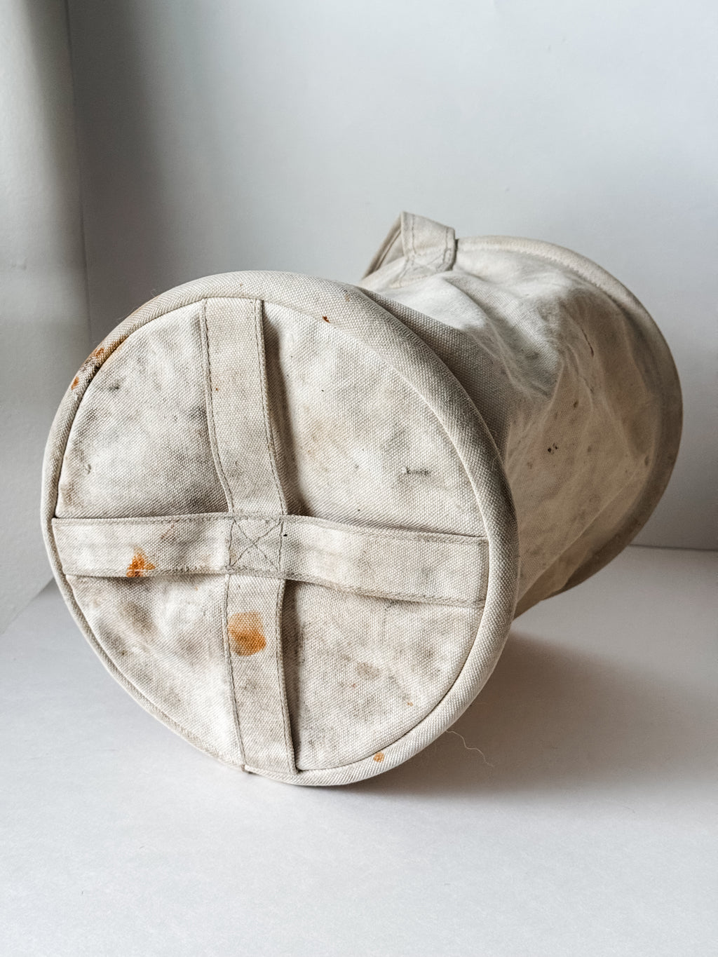 Amazing Vintage Canvas Tote With Dried Rose Bundle
