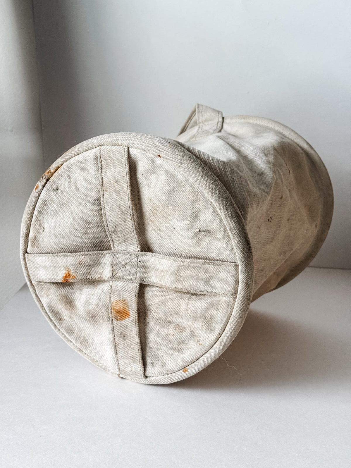 Amazing Vintage Canvas Tote With Dried Rose Bundle