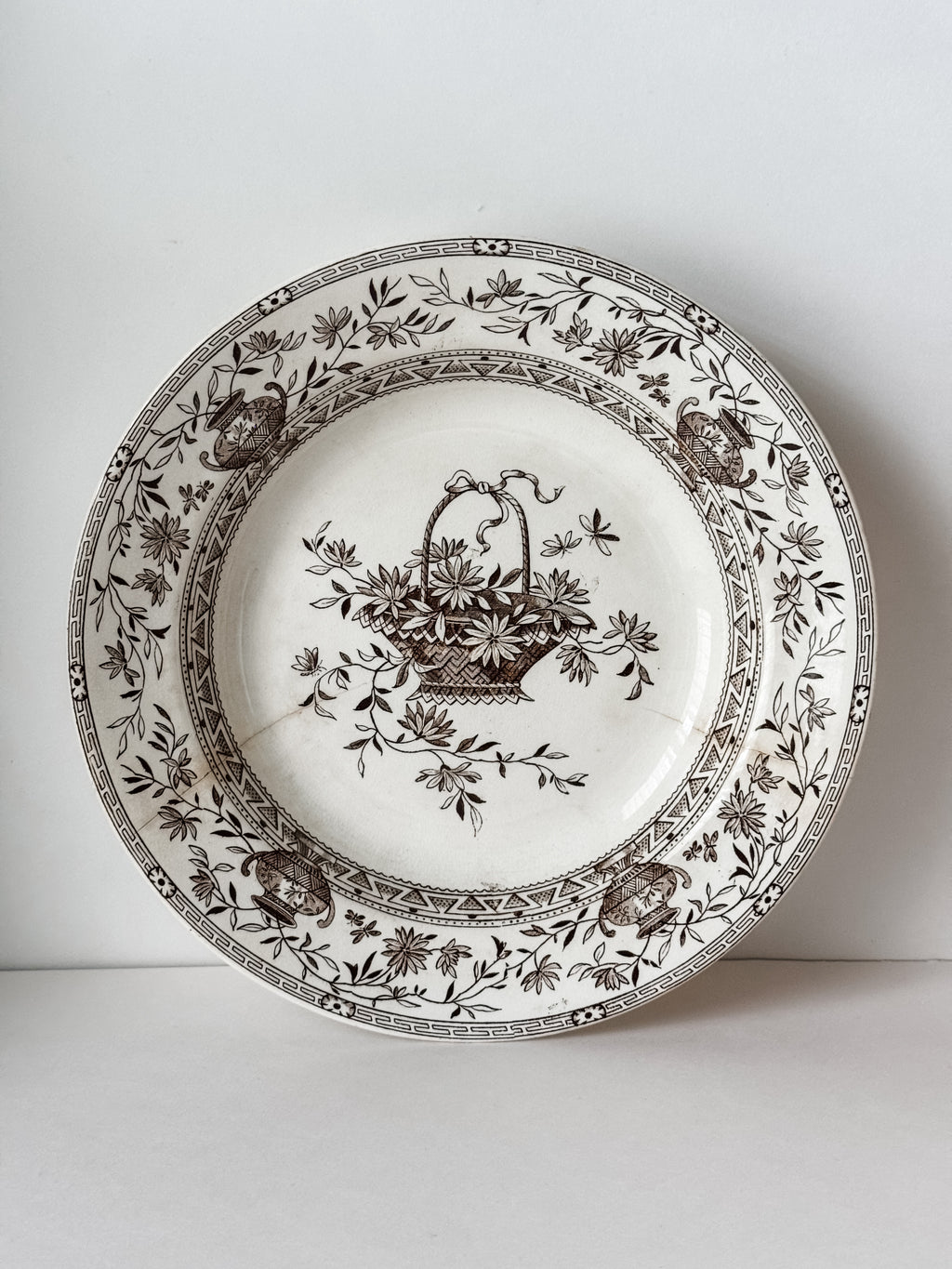 Antique English Ironstone Transferware Bowl