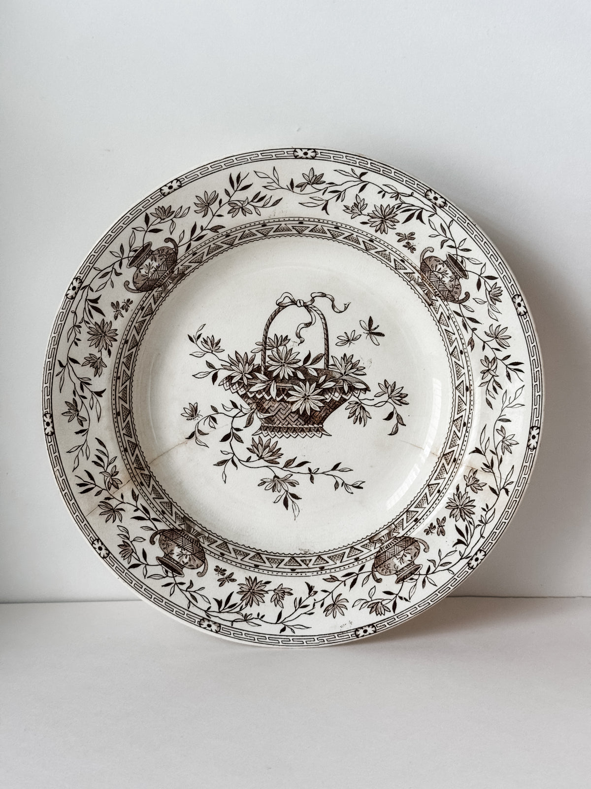 Antique English Ironstone Transferware Bowl