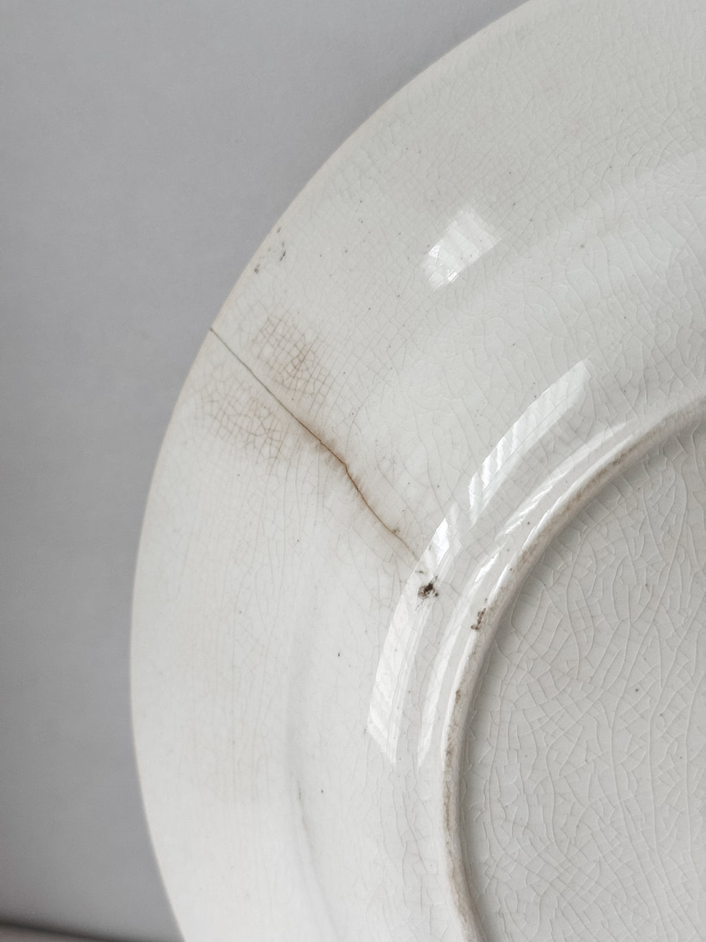 Antique English Ironstone Transferware Bowl