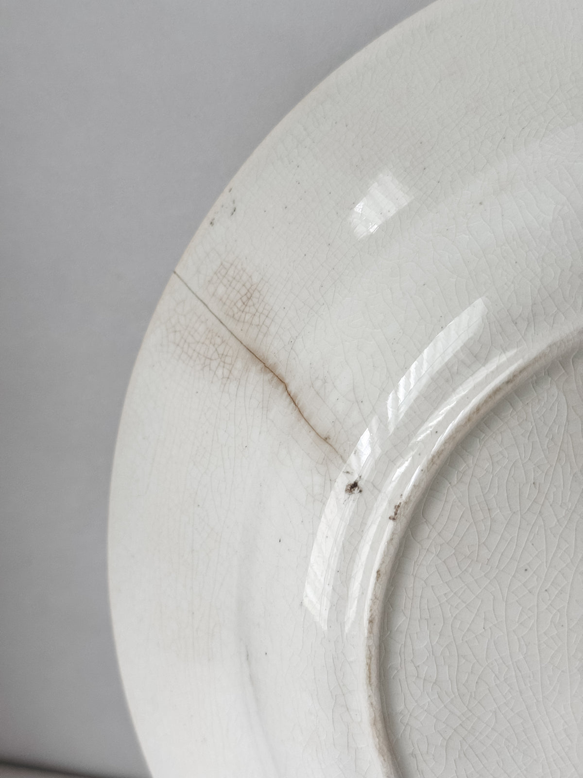 Antique English Ironstone Transferware Bowl