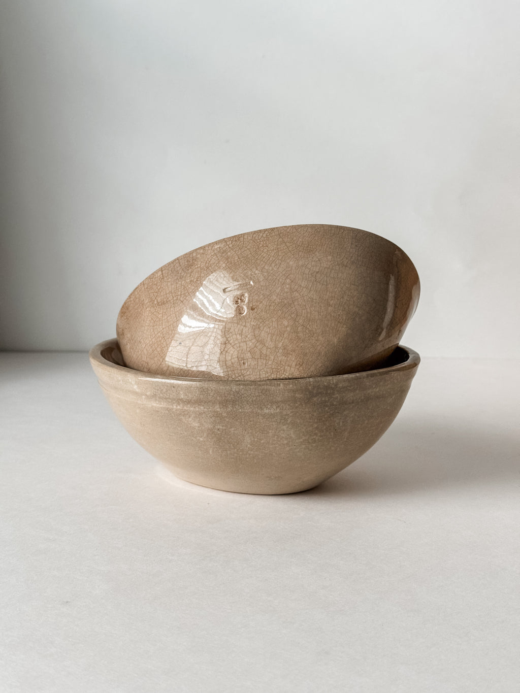 Toasty Stained And Crazed Ironstone Pudding Molds