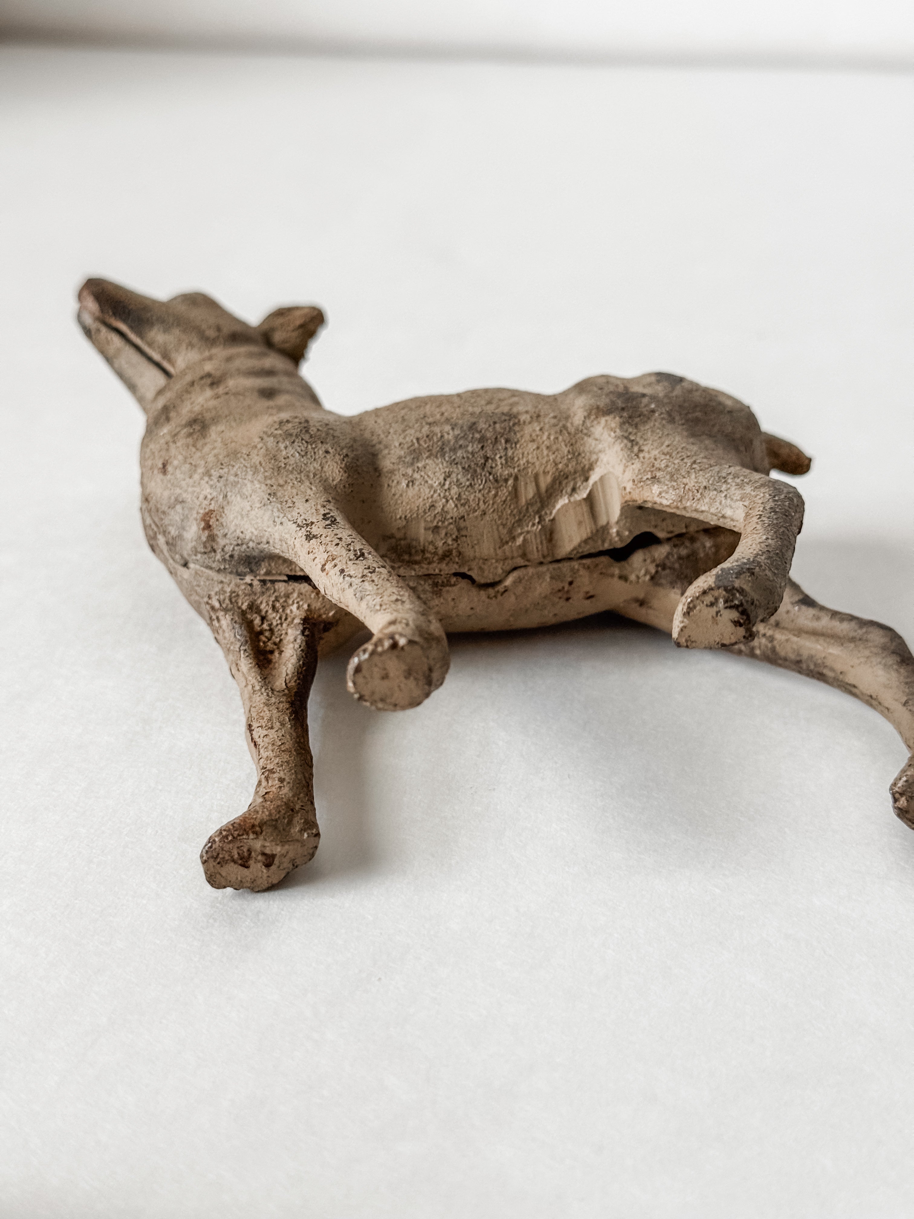 Collection Of Three Antique Deer Figurines