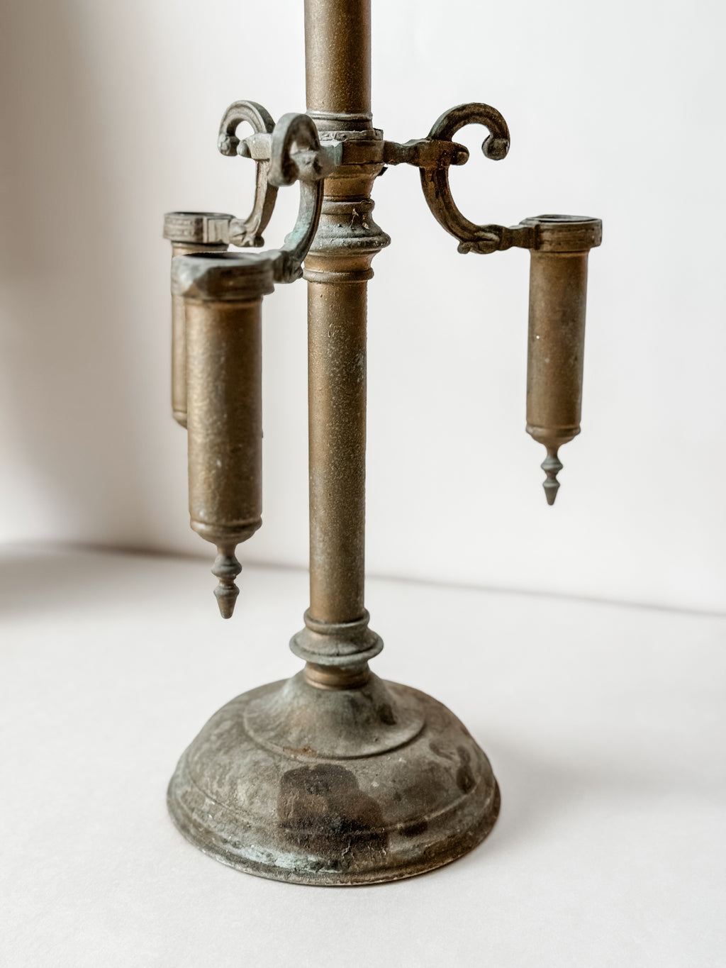 Antique French Brass Candelabra