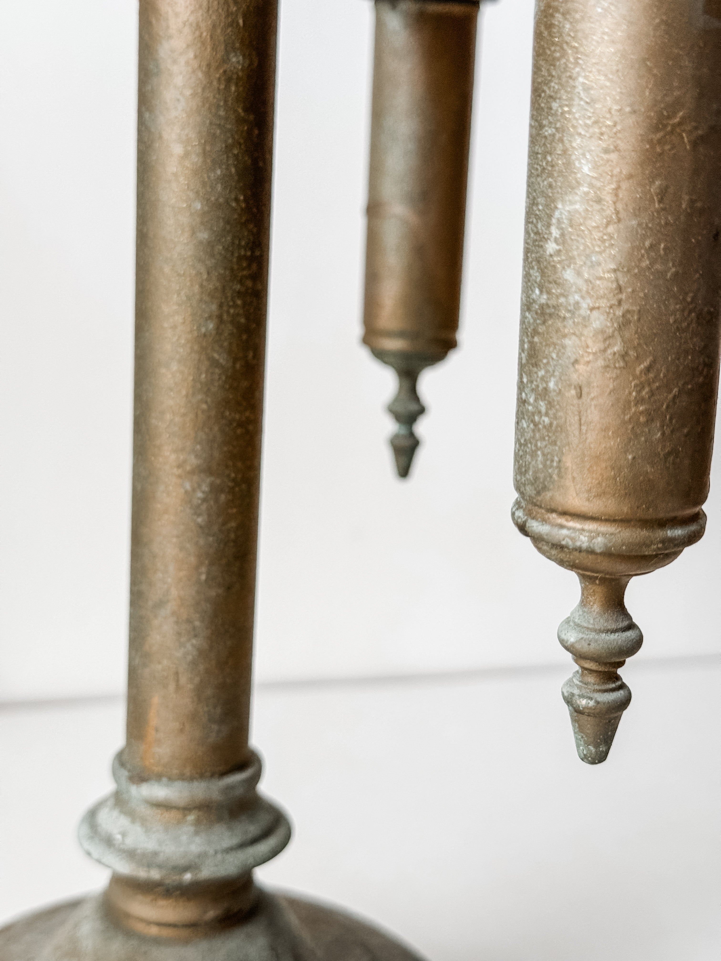 Antique French Brass Candelabra