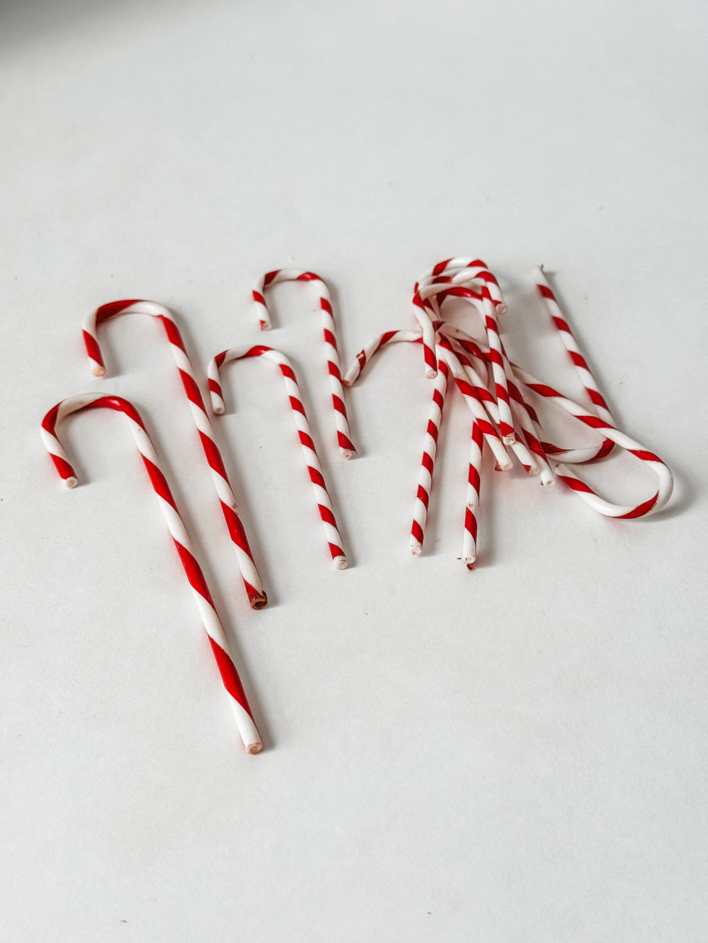 Set Of Vintage Plastic Candy Canes