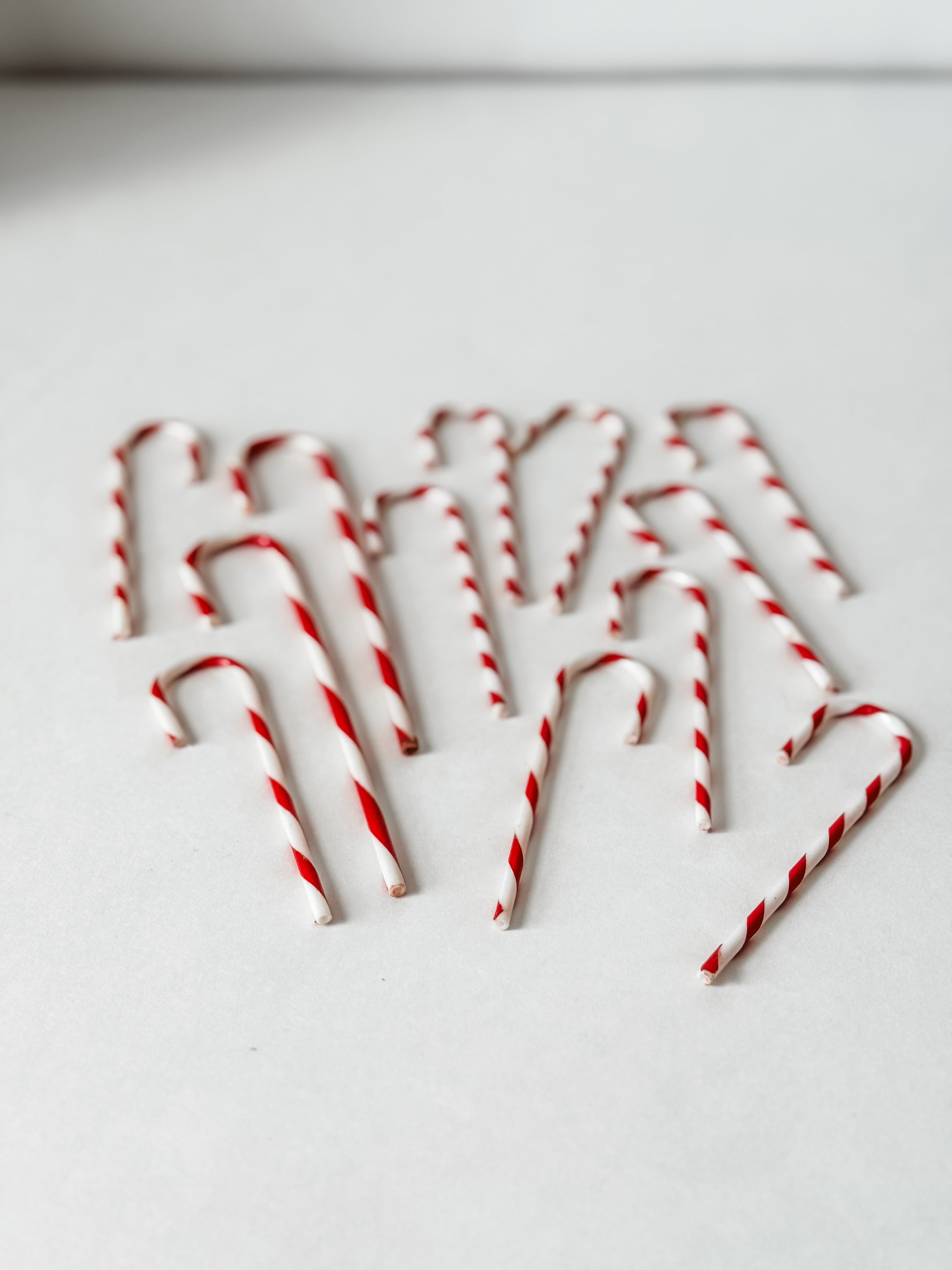 Set Of Vintage Plastic Candy Canes