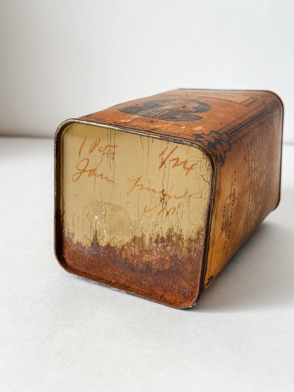 Antique Pharmaceutical Ginger Tin