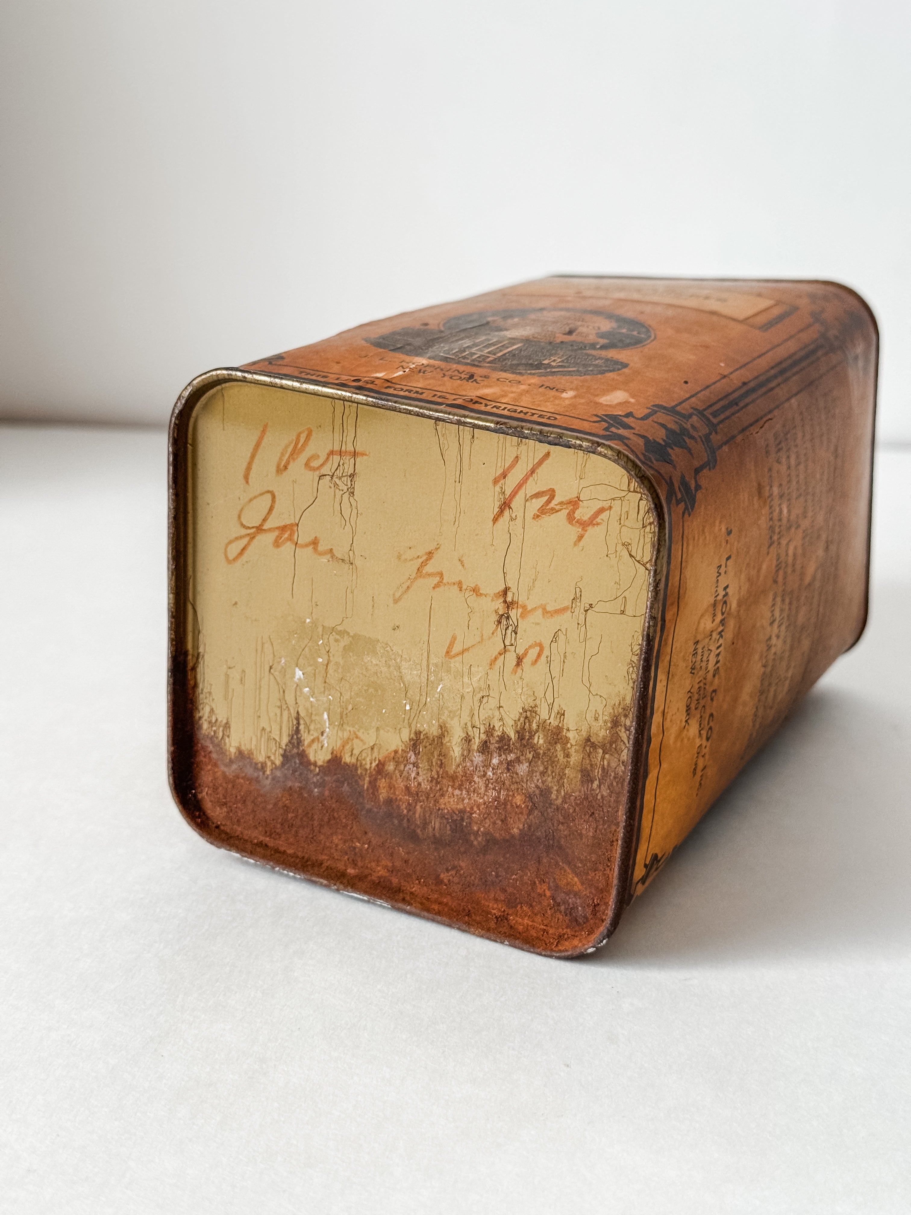 Antique Pharmaceutical Ginger Tin
