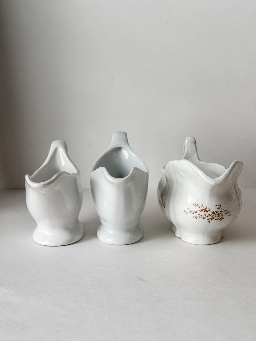 Instant Collection Of Three Vintage Gravy Boats