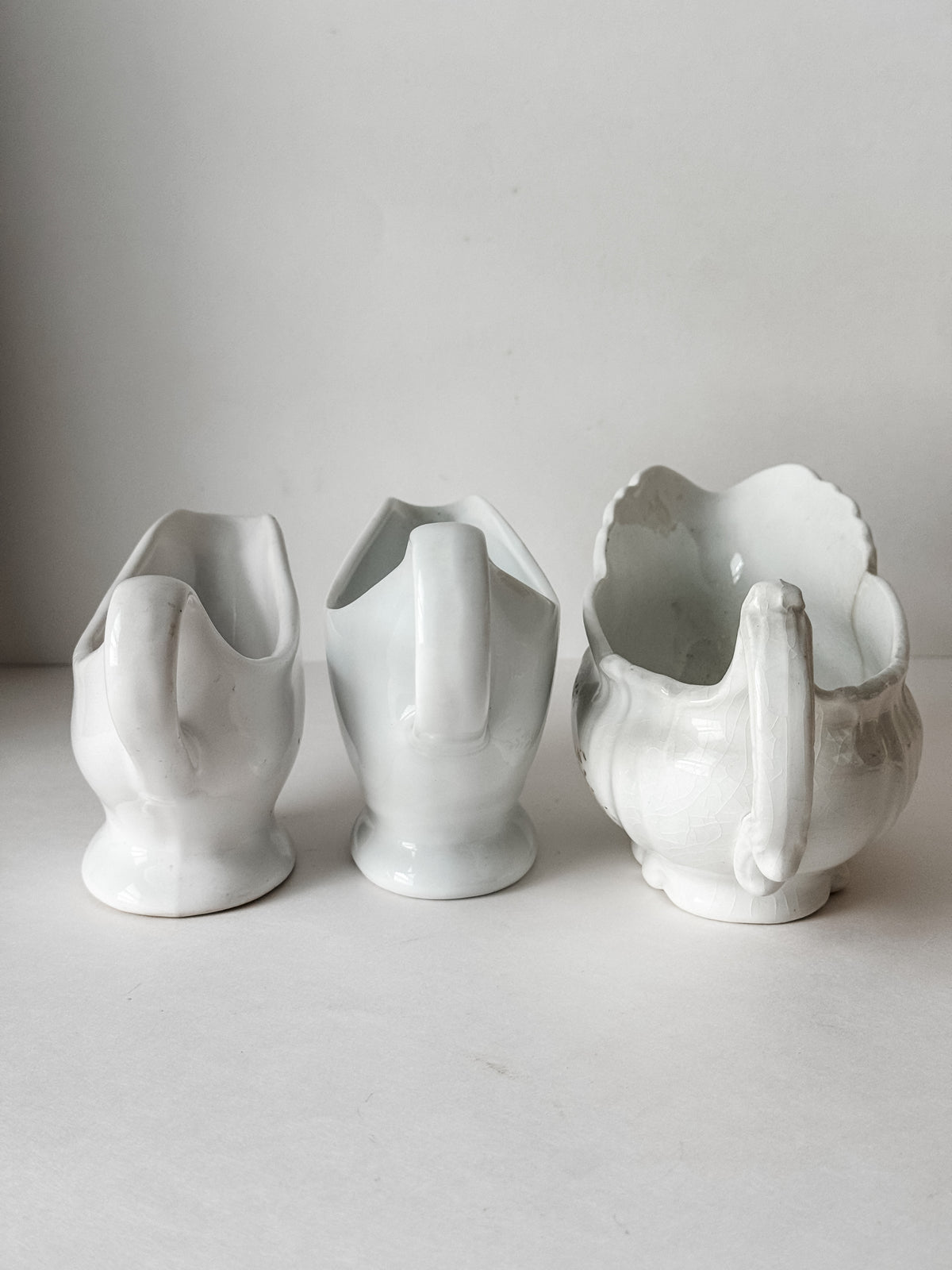 Instant Collection Of Three Vintage Gravy Boats