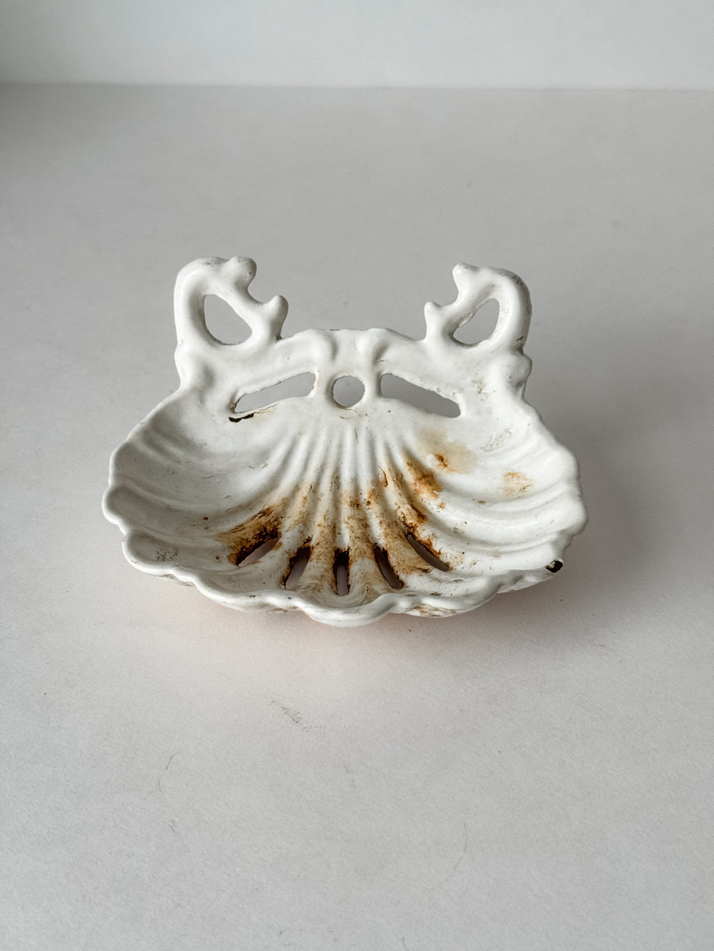 Antique French Cast Iron Soap Dish