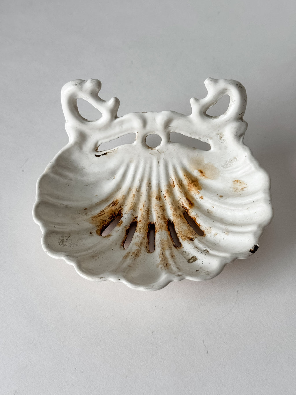 Antique French Cast Iron Soap Dish