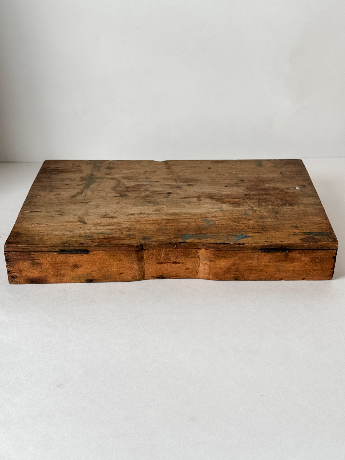 Vintage Parisian Wood Art Box With Contents
