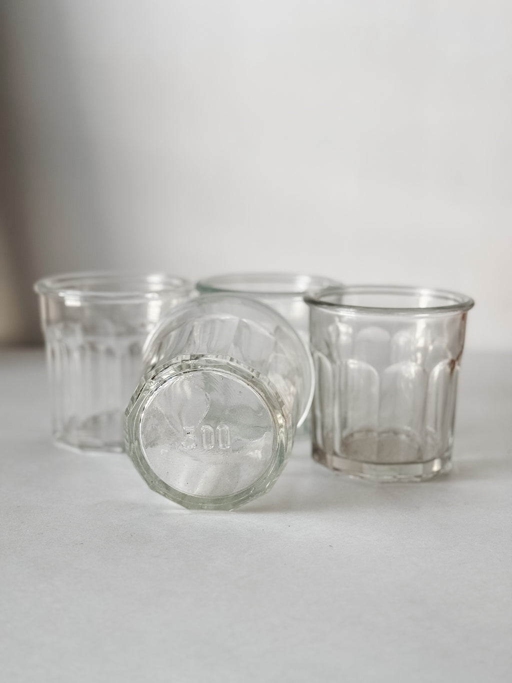 Vintage French 500ml Size Glass Jam Jar