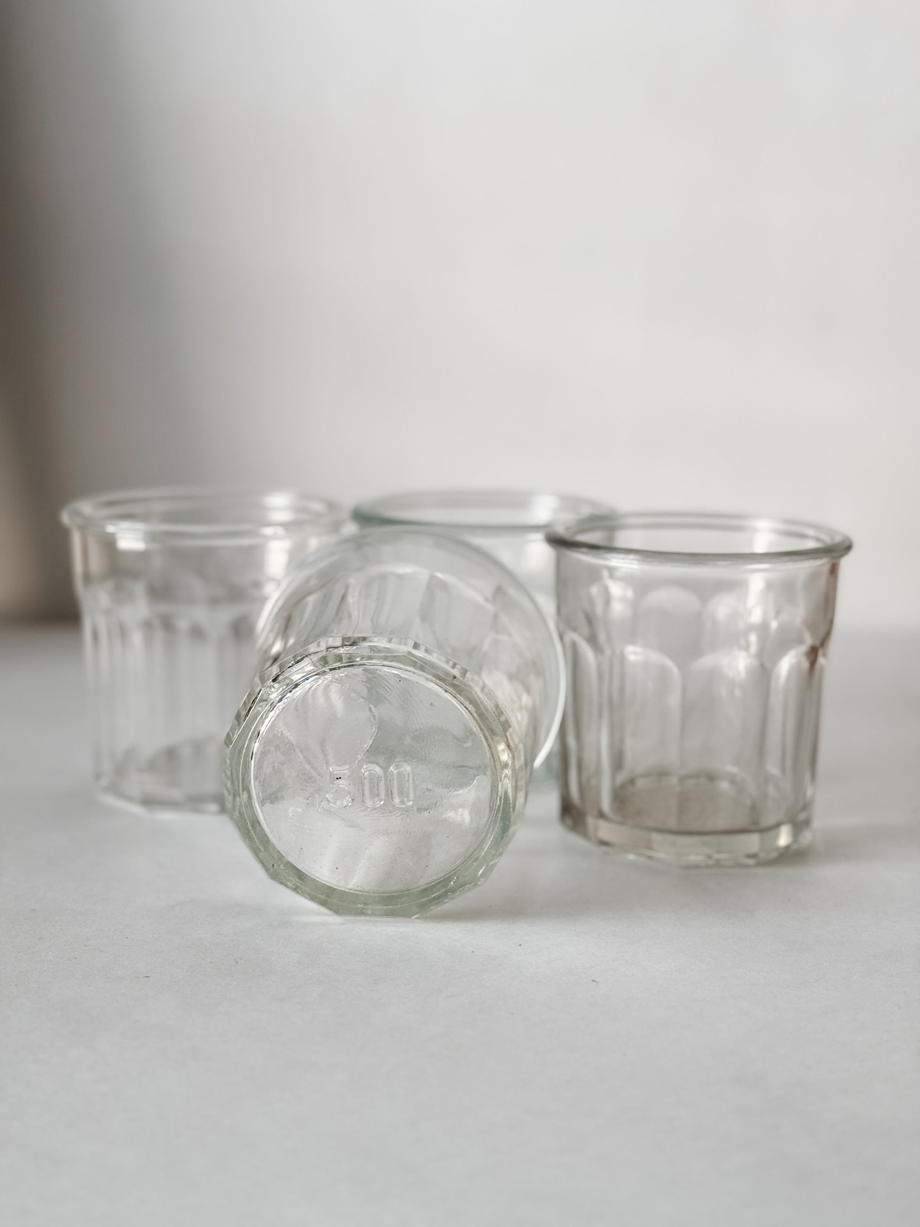 Vintage French 500ml Size Glass Jam Jar