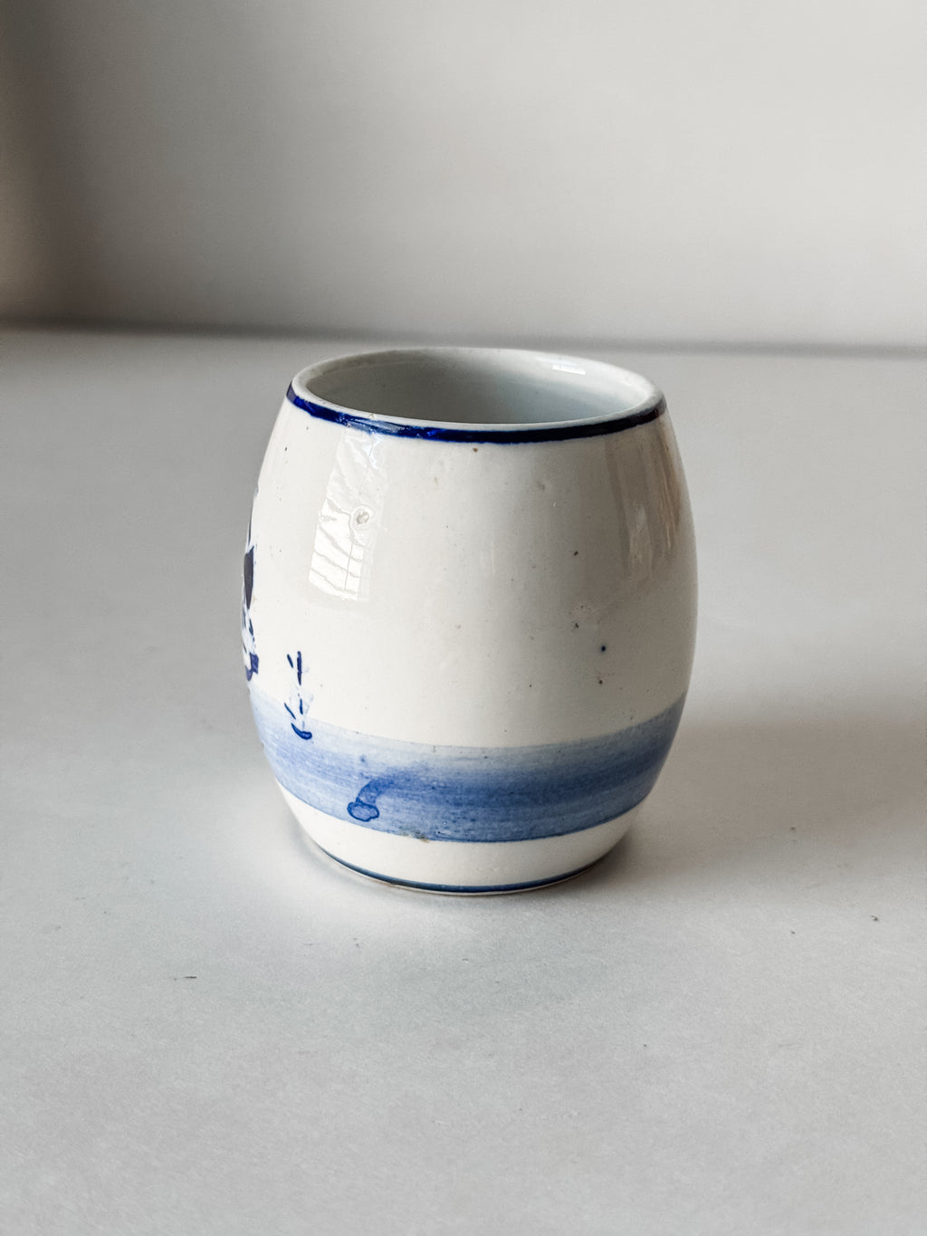 Vintage German Blue And White Allspice Jar