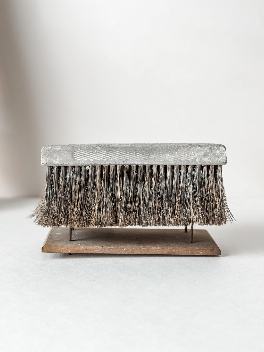 1960s Wall Finishing Brush On Wood Stand
