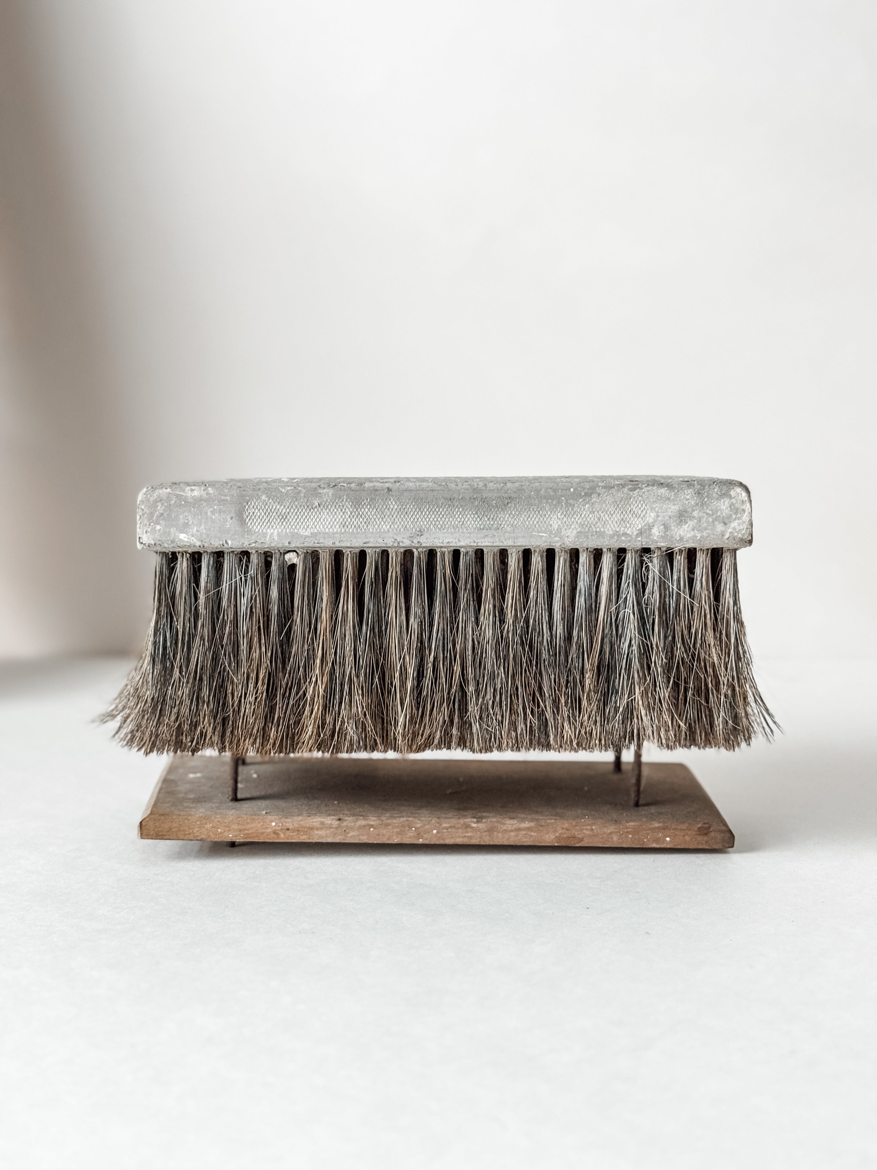1960s Wall Finishing Brush On Wood Stand