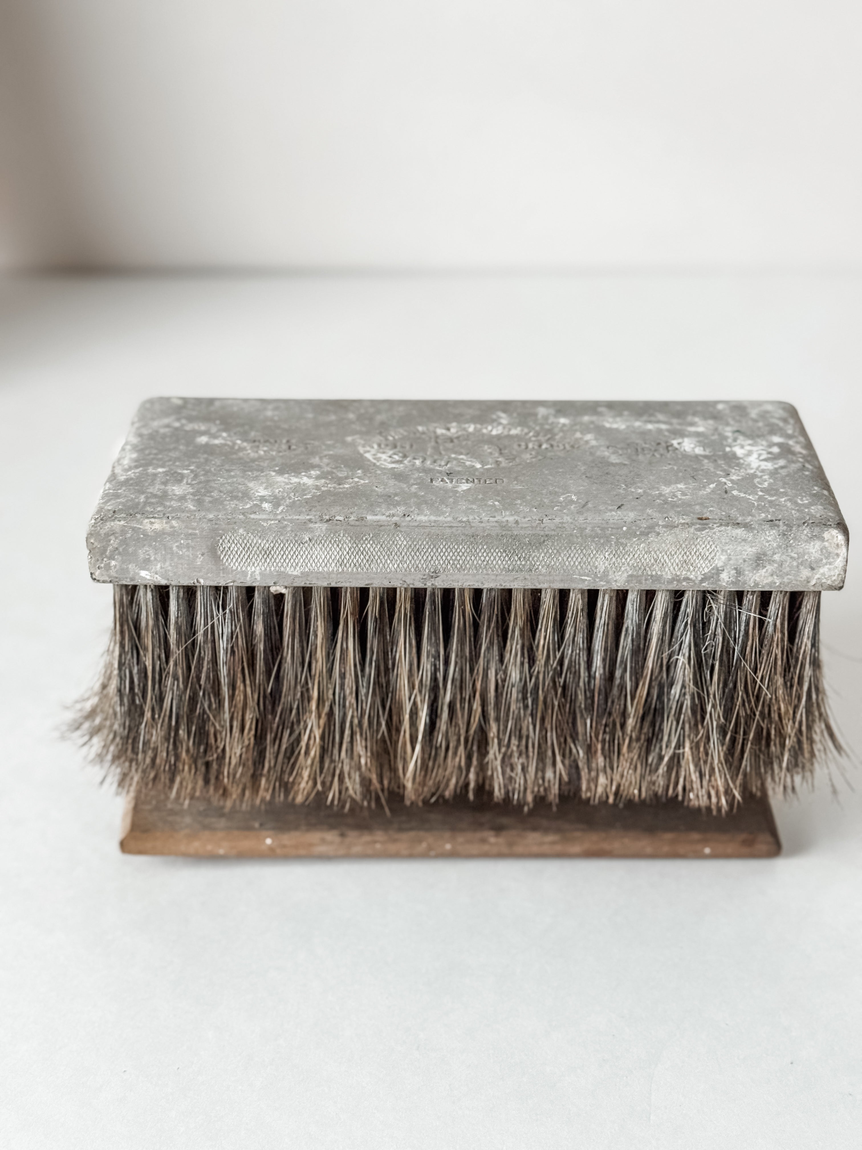 1960s Wall Finishing Brush On Wood Stand