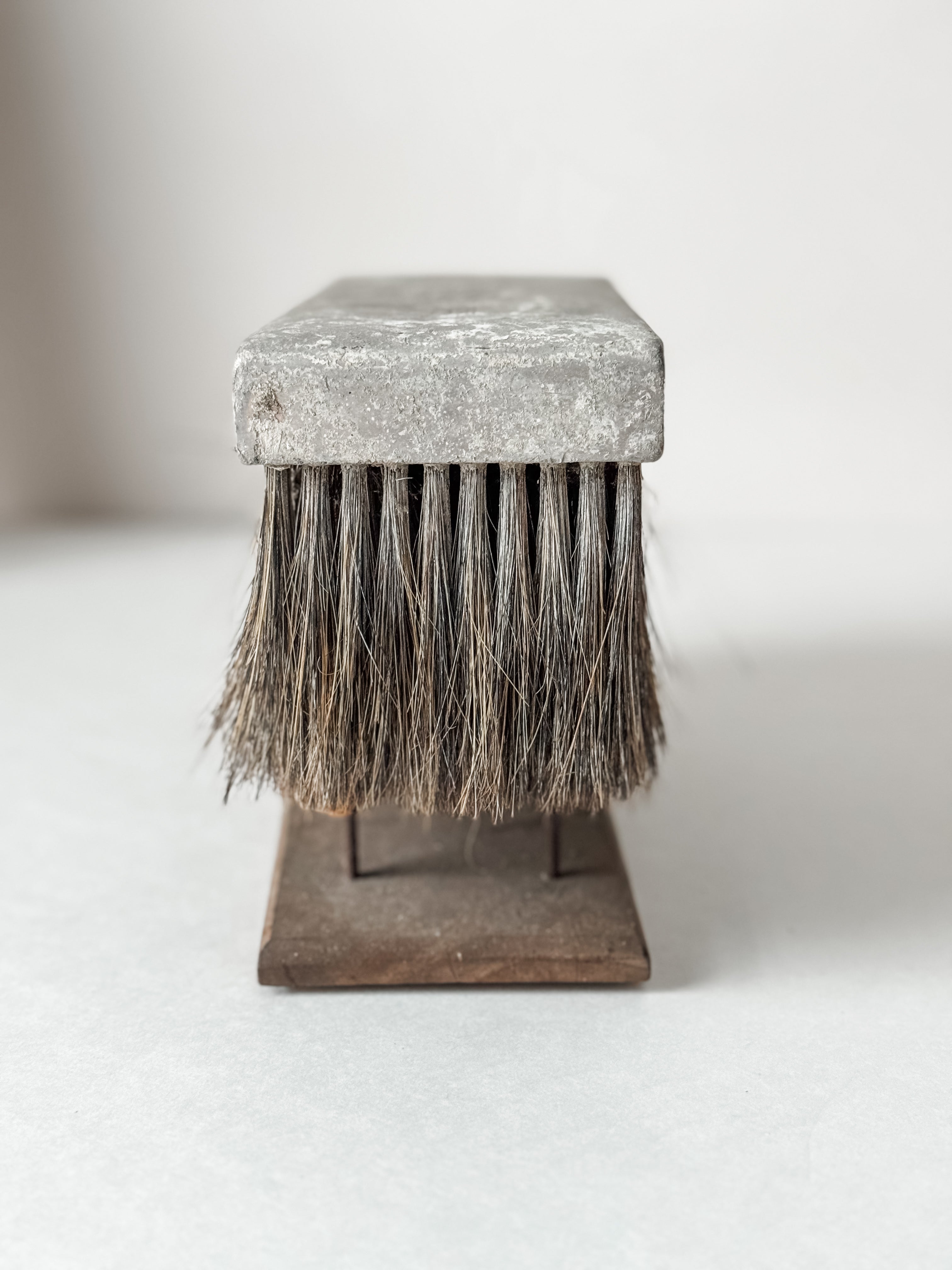 1960s Wall Finishing Brush On Wood Stand