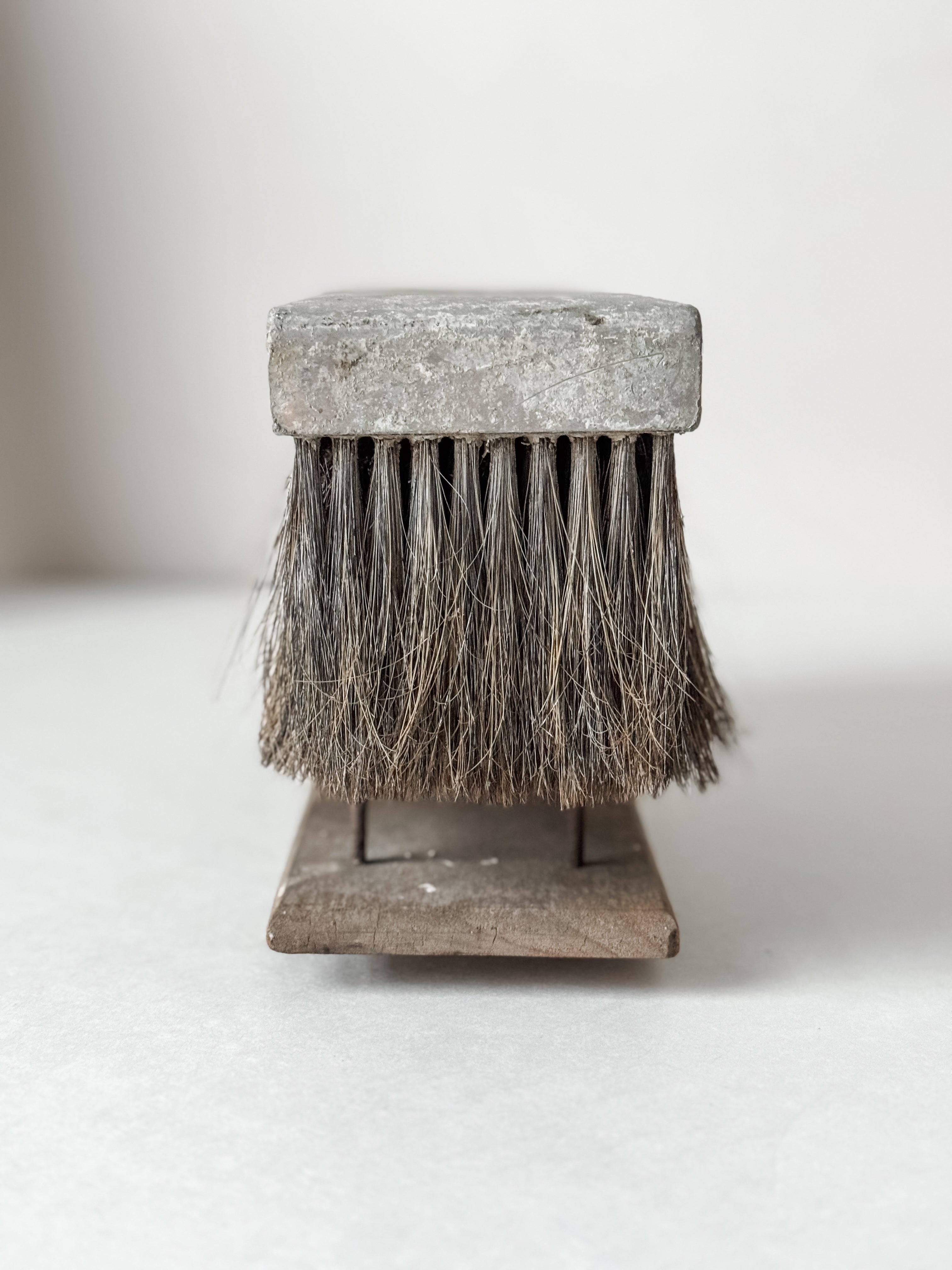 1960s Wall Finishing Brush On Wood Stand